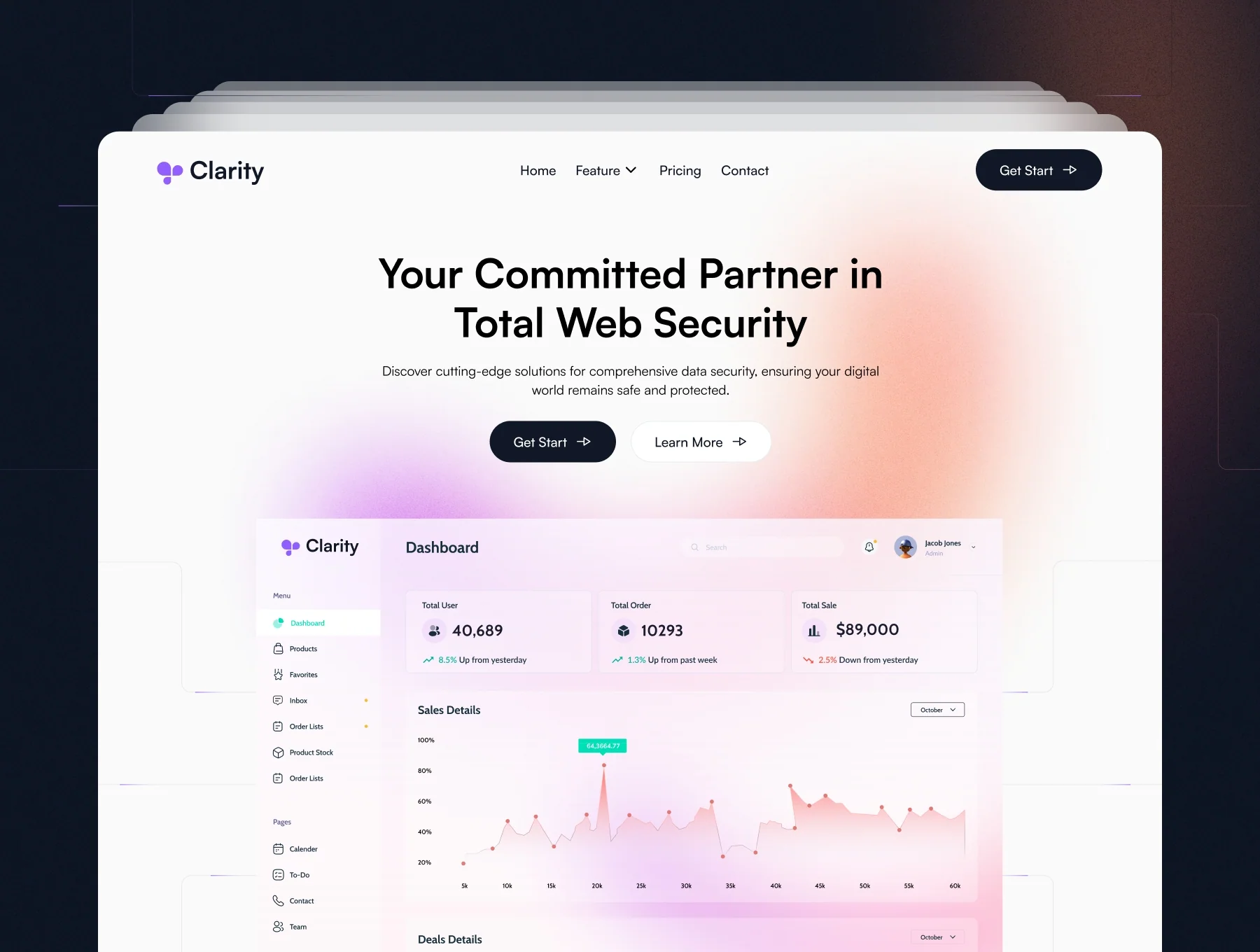 Clarity - SaaS Website Template 2