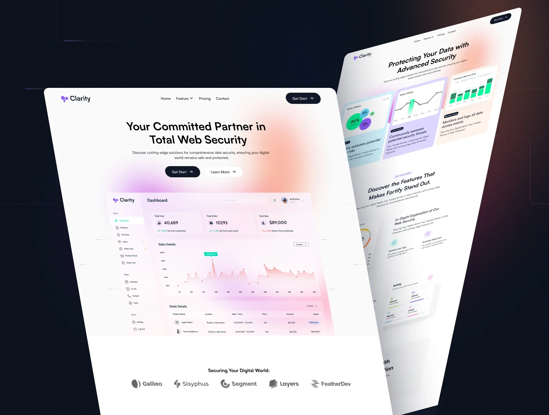 Clarity - SaaS Website Template 4