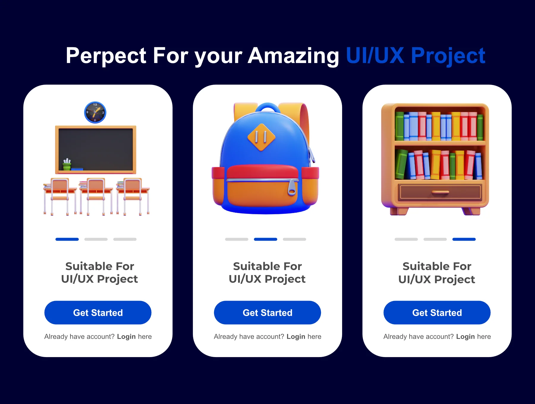 Classroom 3D Icons Packs 3