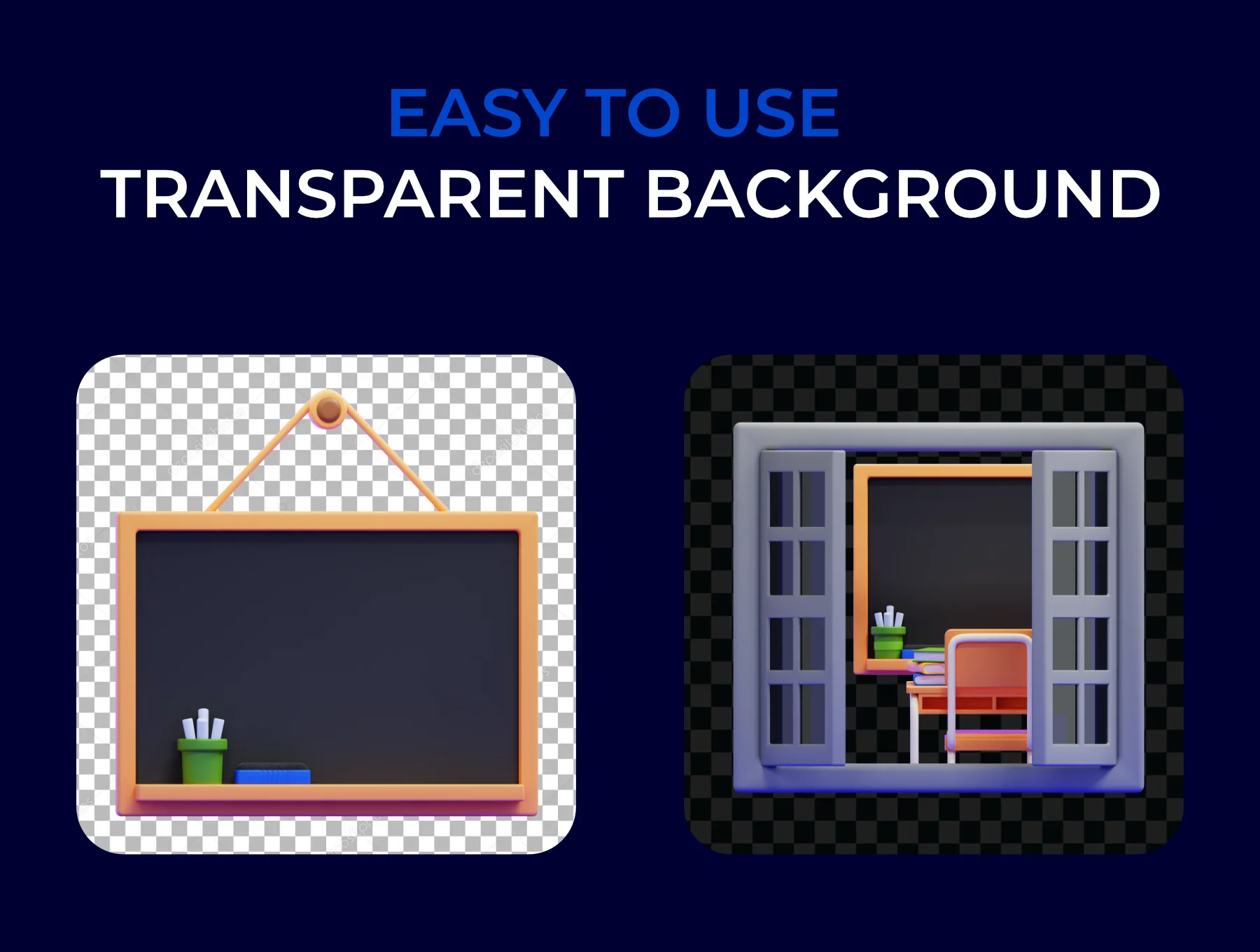Classroom 3D Icons Packs 5