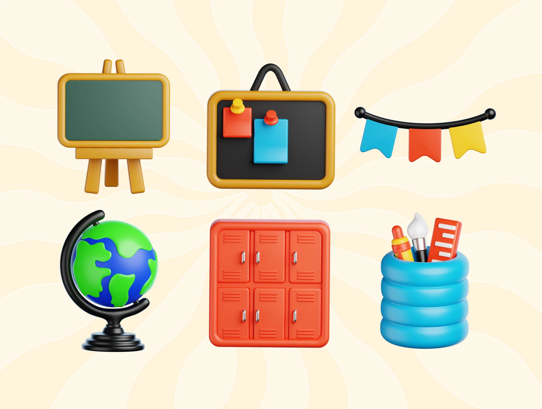 Classroom Object 3D Icon 7