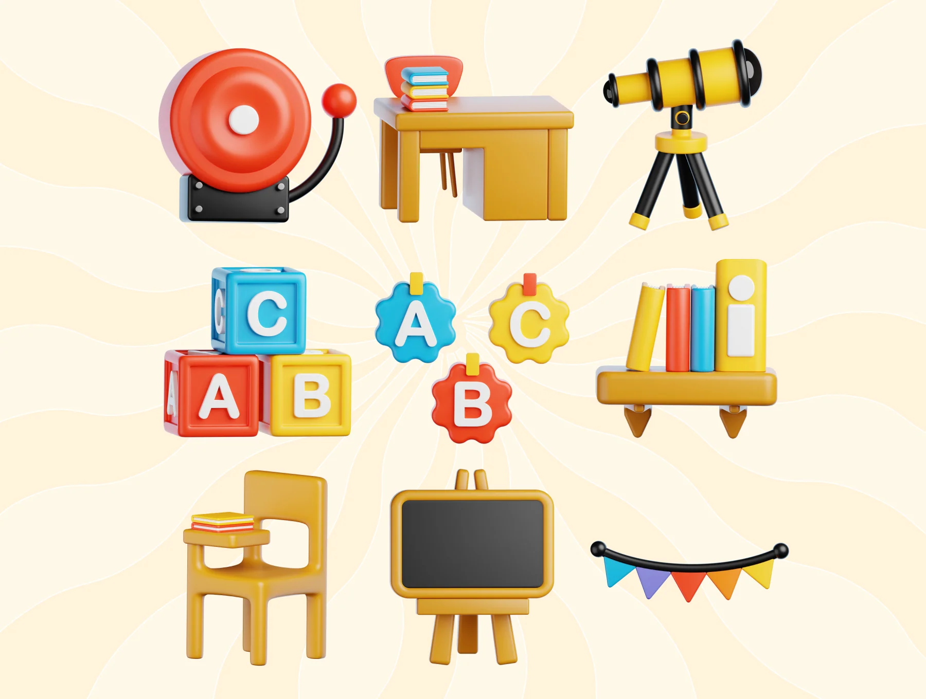 Classroom Object 3D Icon 8