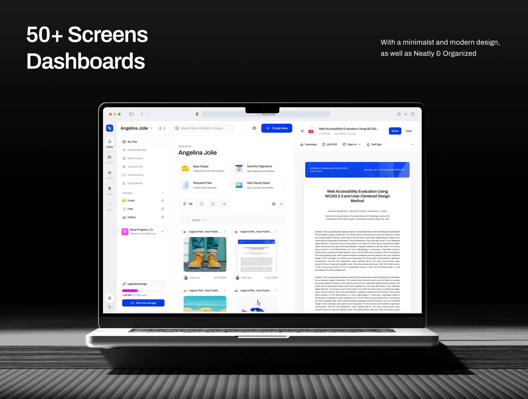 Claudy - Cloud Storage UI Kit 5