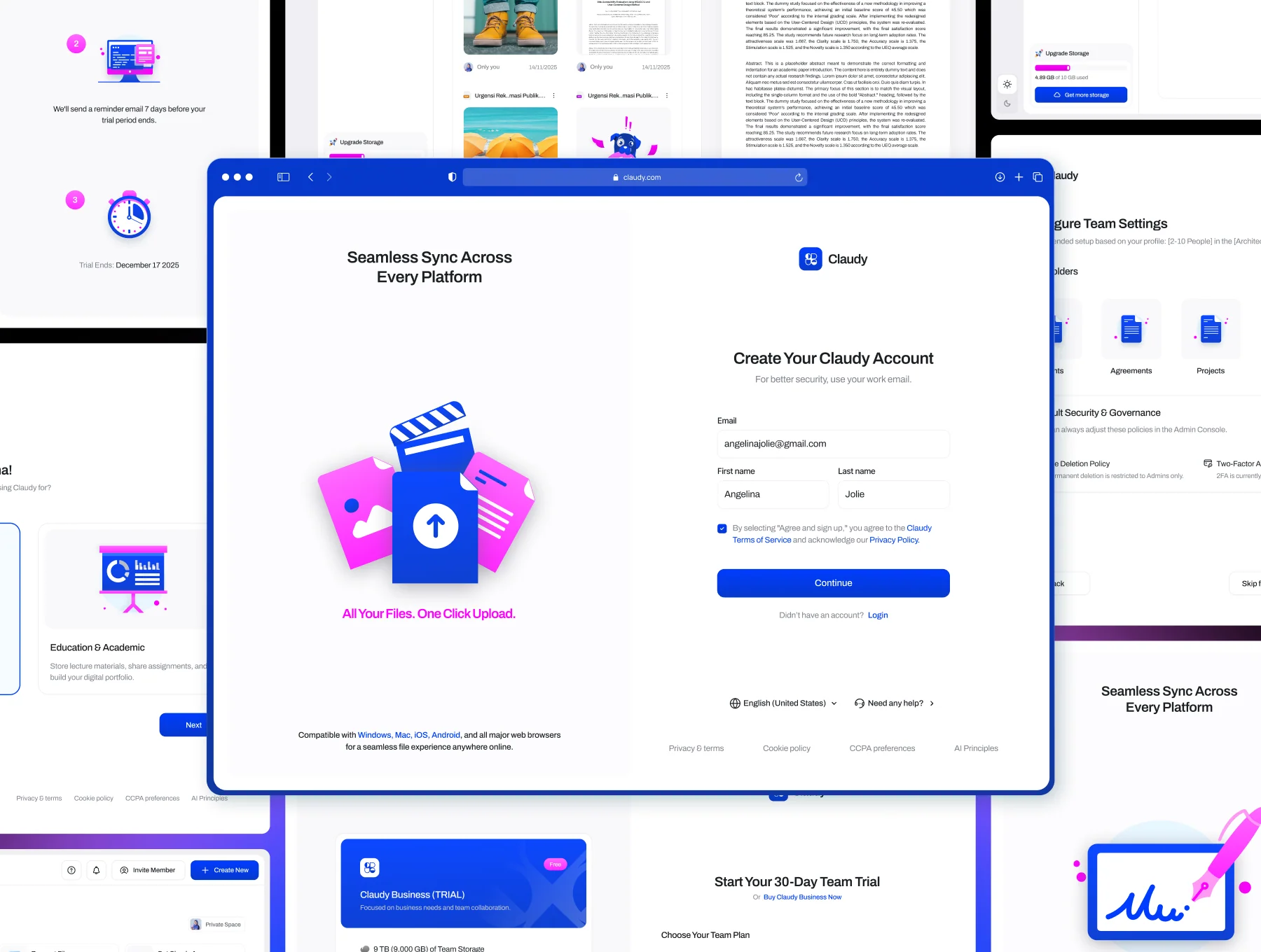 Claudy - Cloud Storage UI Kit 7