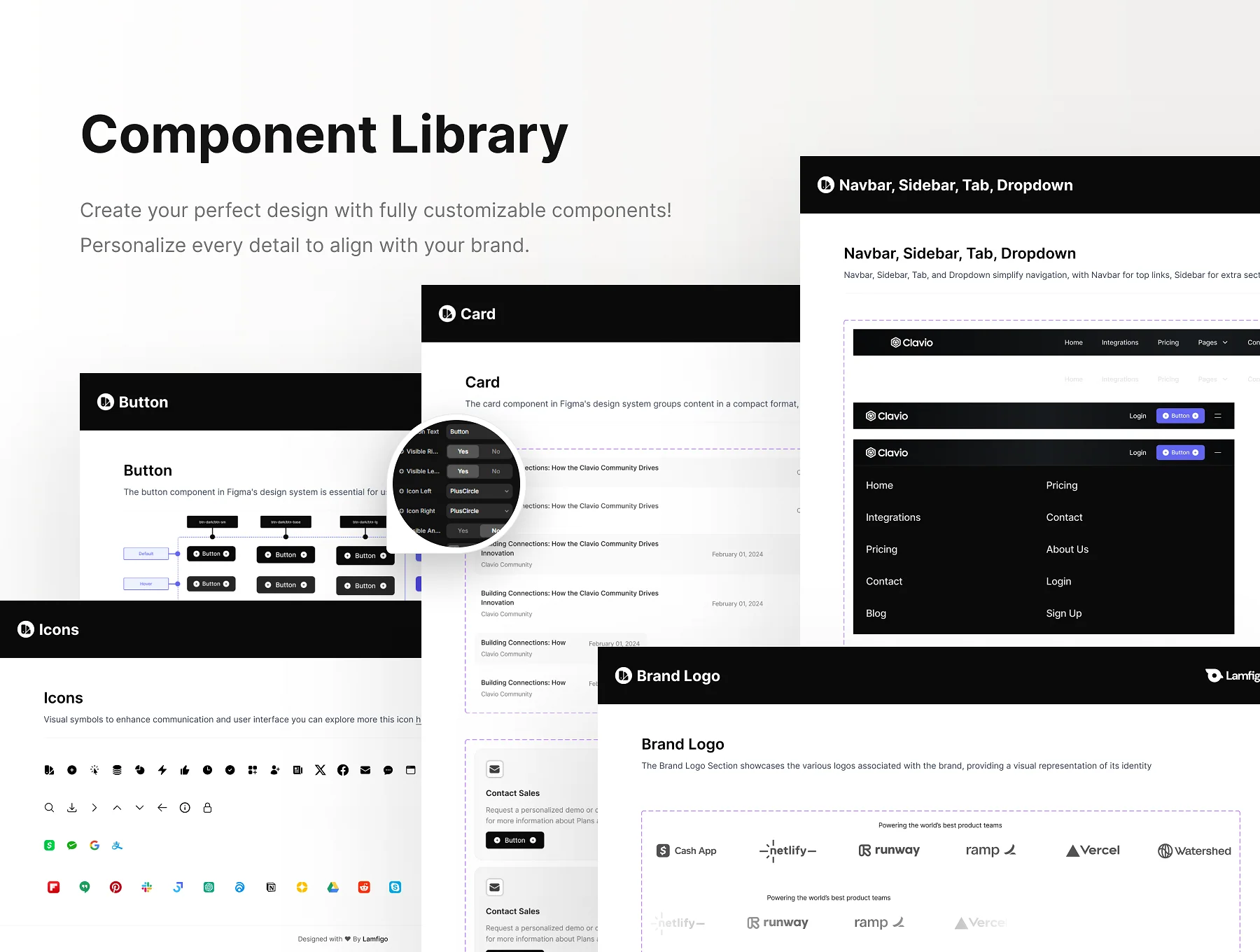 Clavio - SaaS Framer Template & UI Kit Design 5