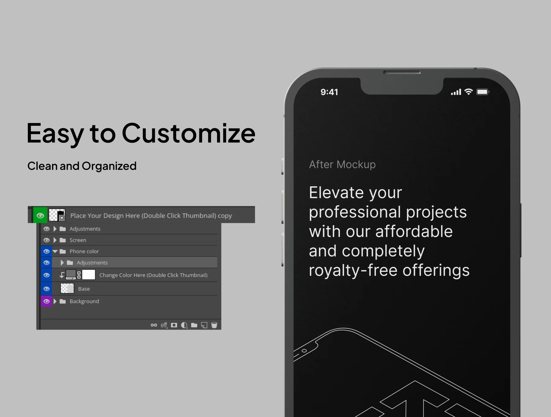 Bundle Clay iPhone Mockups 3
