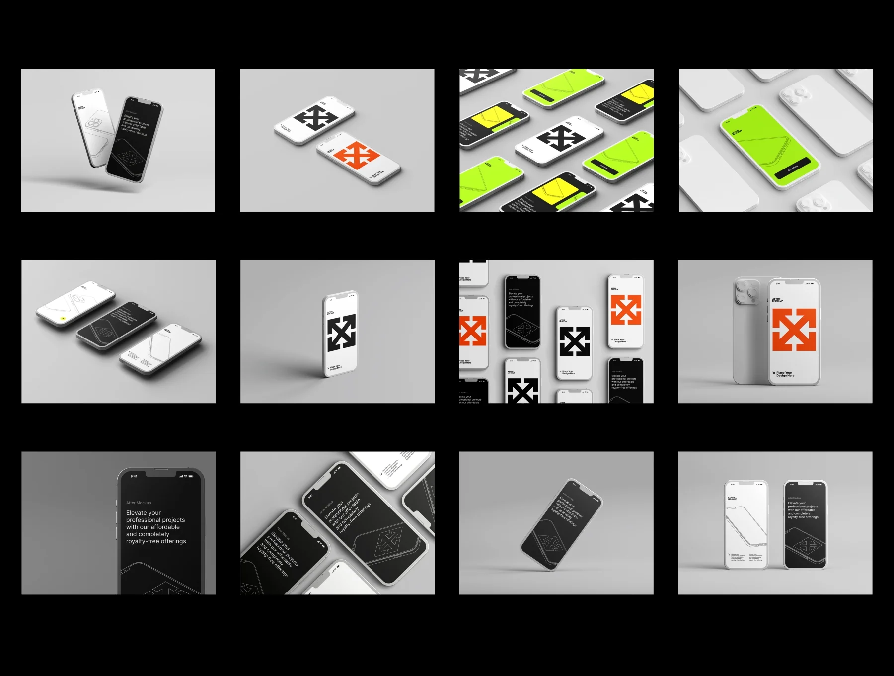 Bundle Clay iPhone Mockups 5