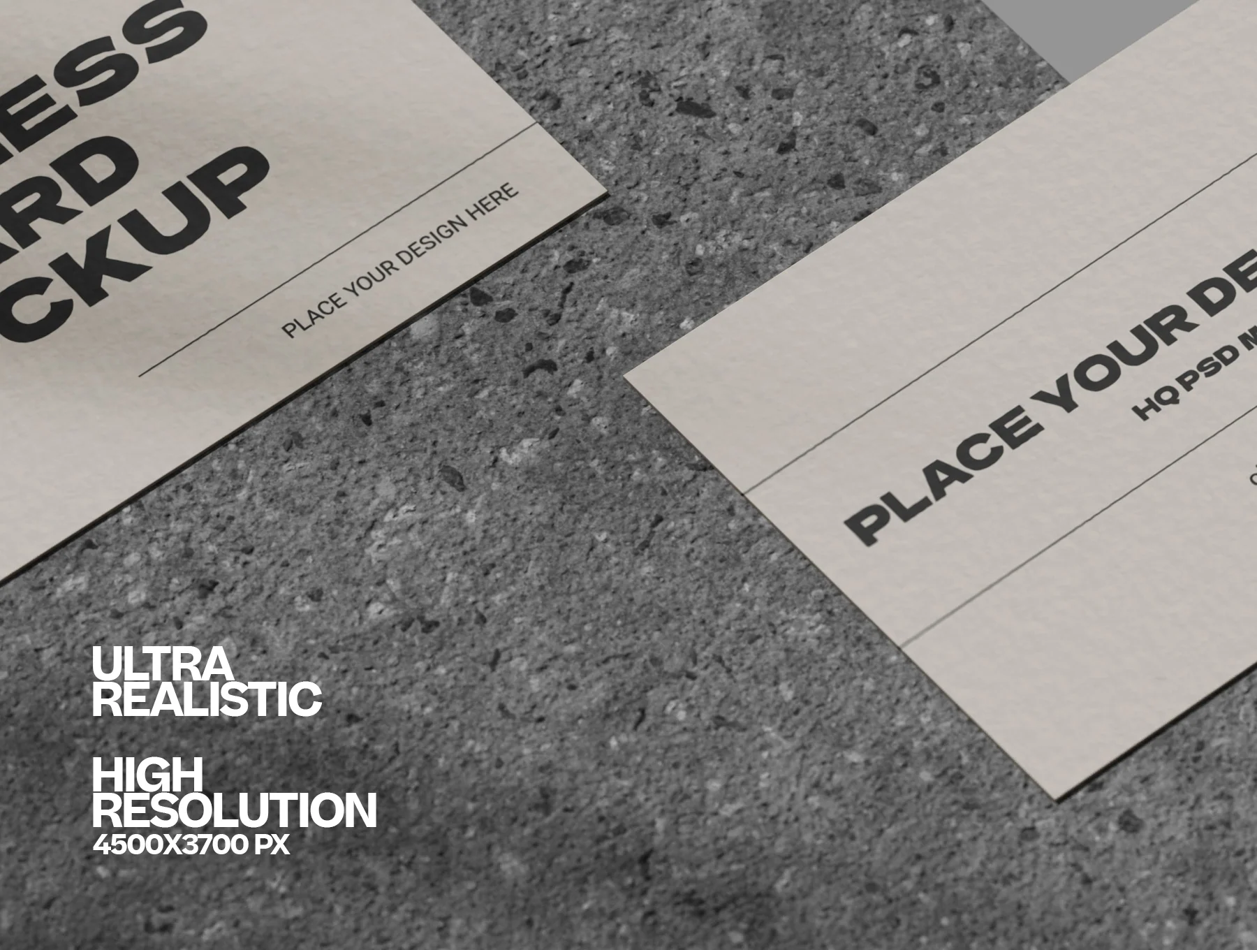 Clean and Minimal Business Card Mockups 3