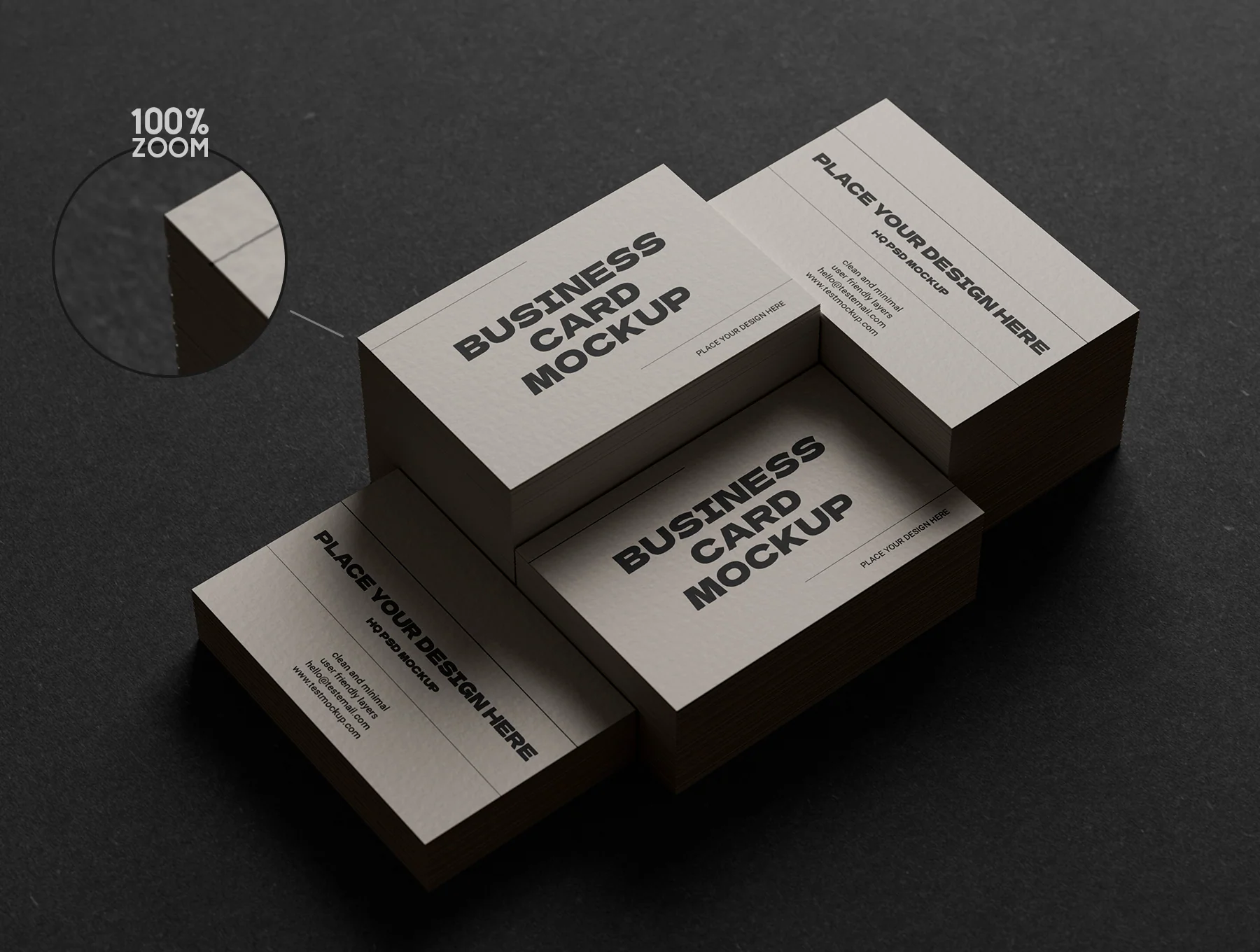 Clean and Minimal Business Card Mockups 4