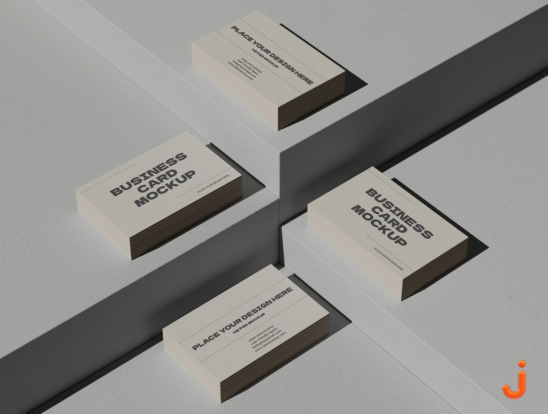 Clean and Minimal Business Card Mockups 8