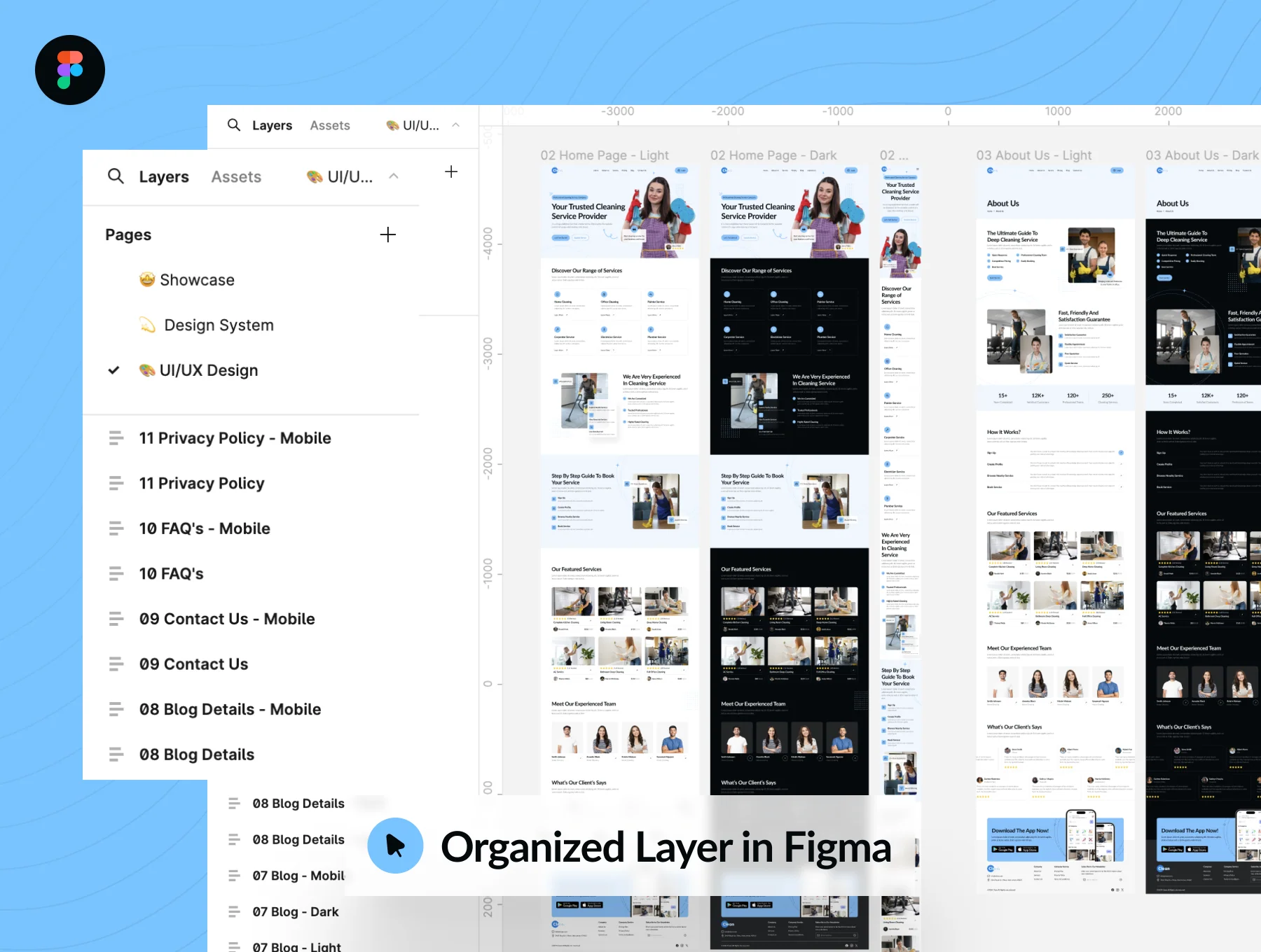 Clean - Cleaning Service Website UI Kit 4