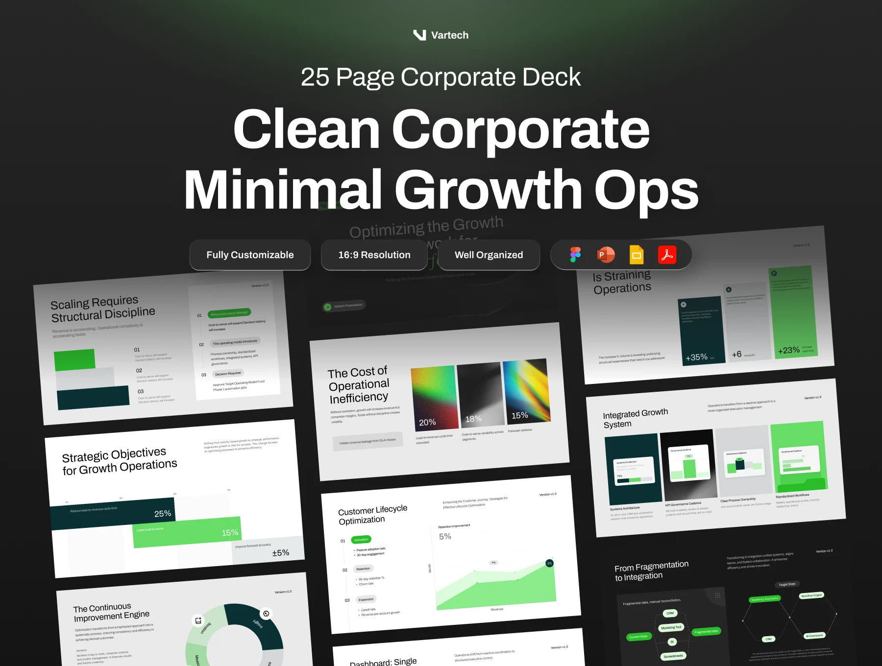Clean Corporate Minimal Growth Ops Deck - Vartech