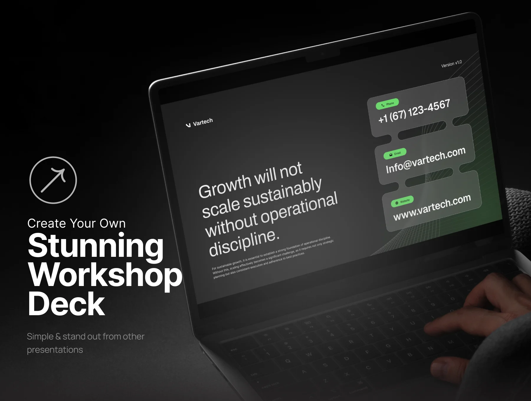 Clean Corporate Minimal Growth Ops Deck - Vartech 6