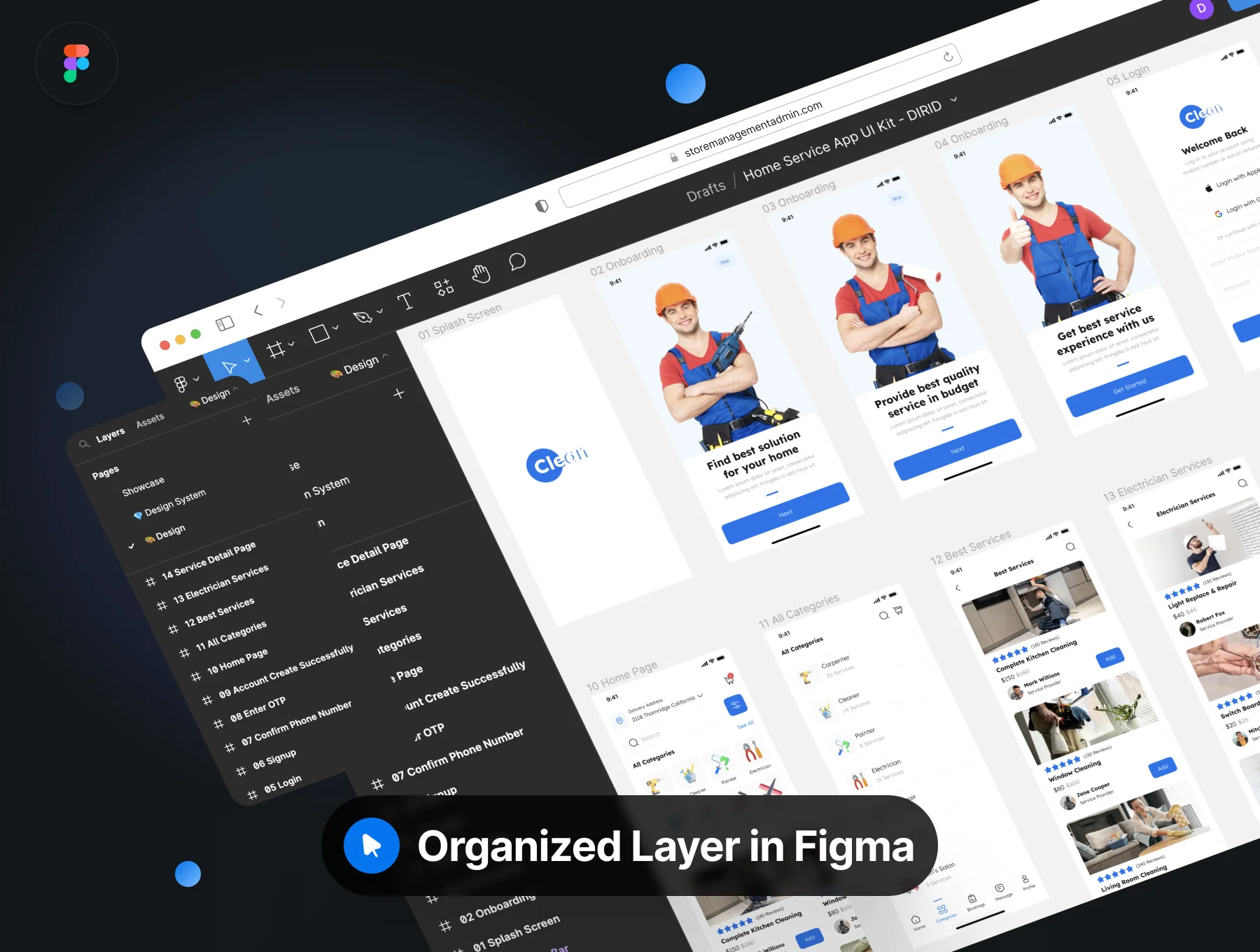 Clean - Home Service App UI Kit 4