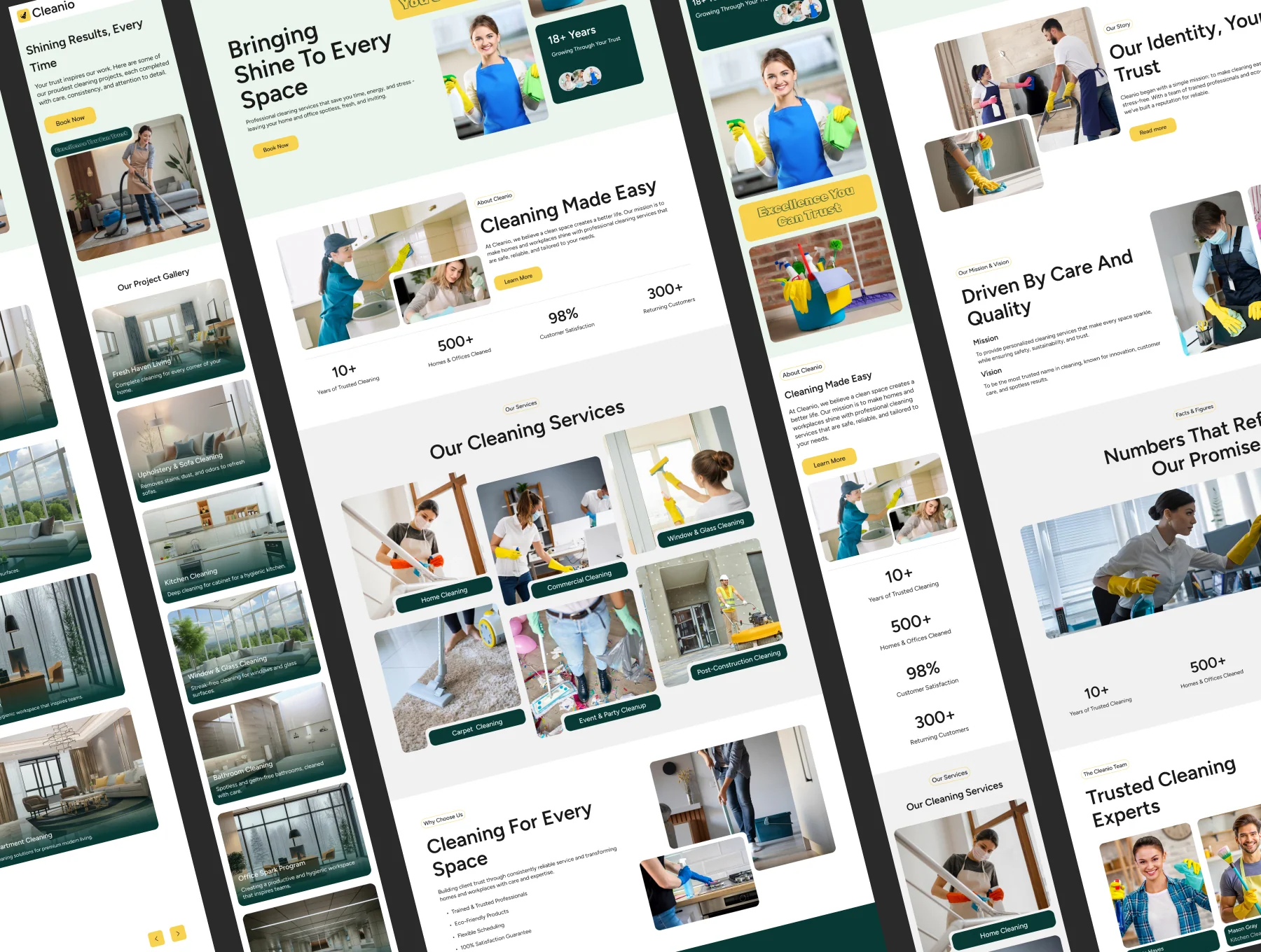 Cleanio - Home Service Website Template UI Kit 4