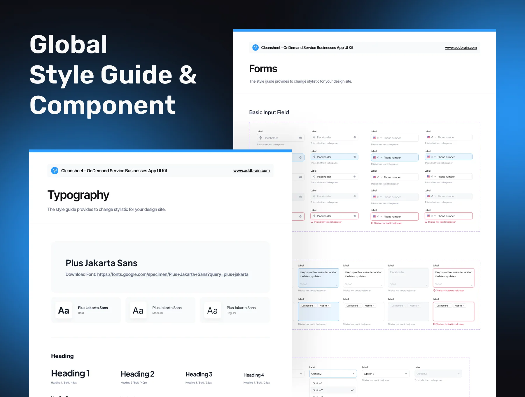 CLEANSHEET - OnDemand Service Business App UI Kit 3