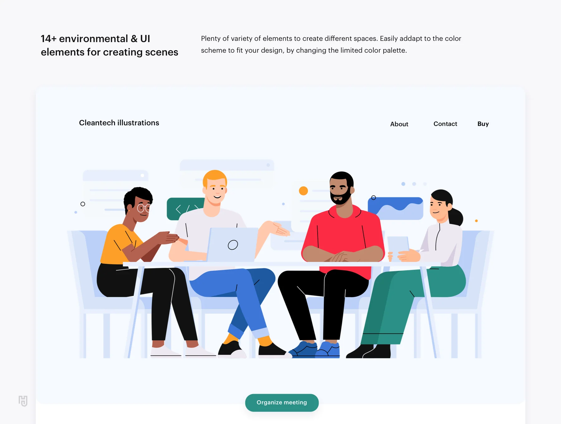 Clean Technology Character & Scene illustrations 4