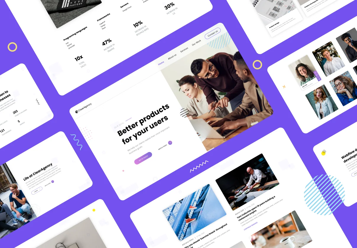 ClearAgency - Digital agency website template