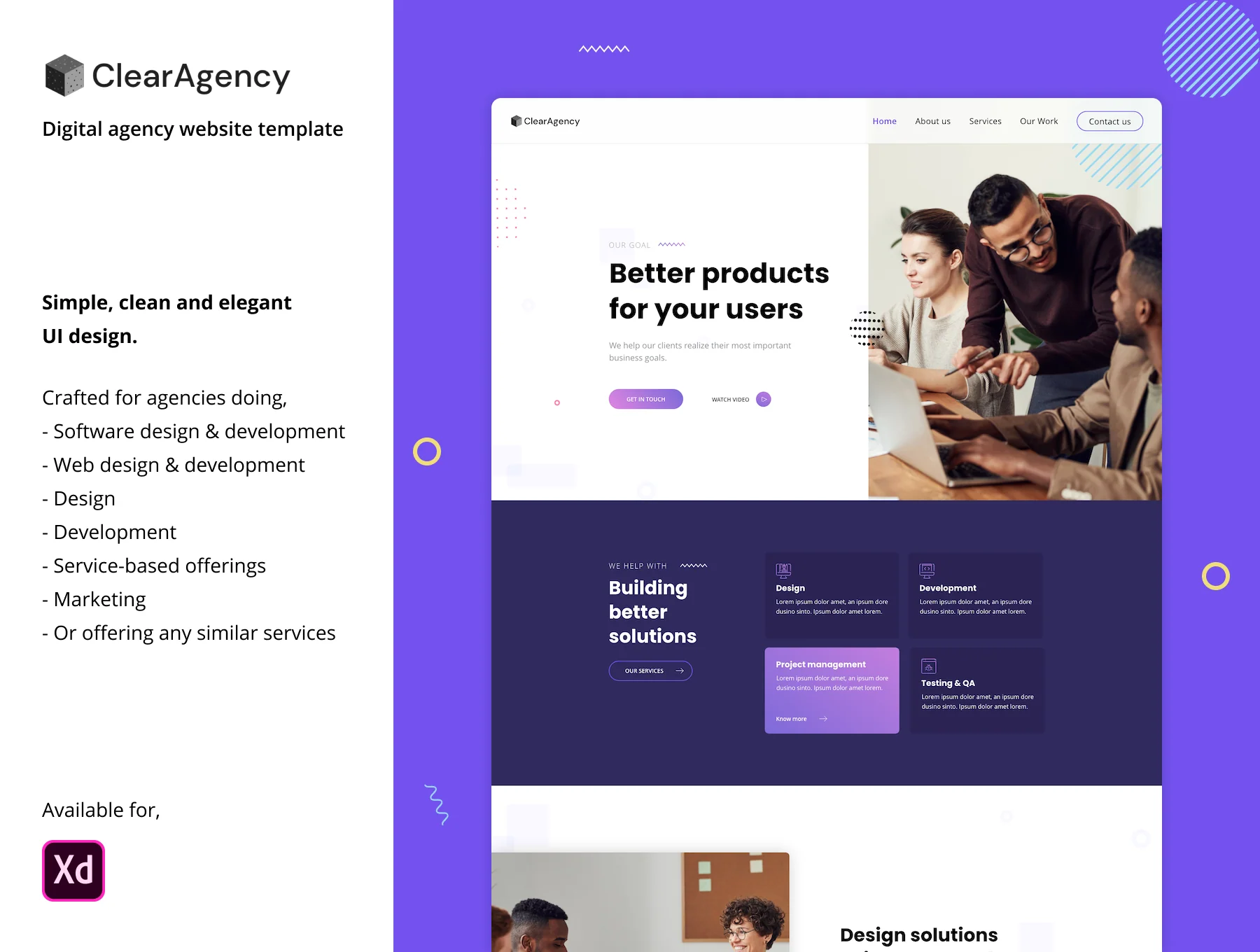 ClearAgency - Digital agency website template