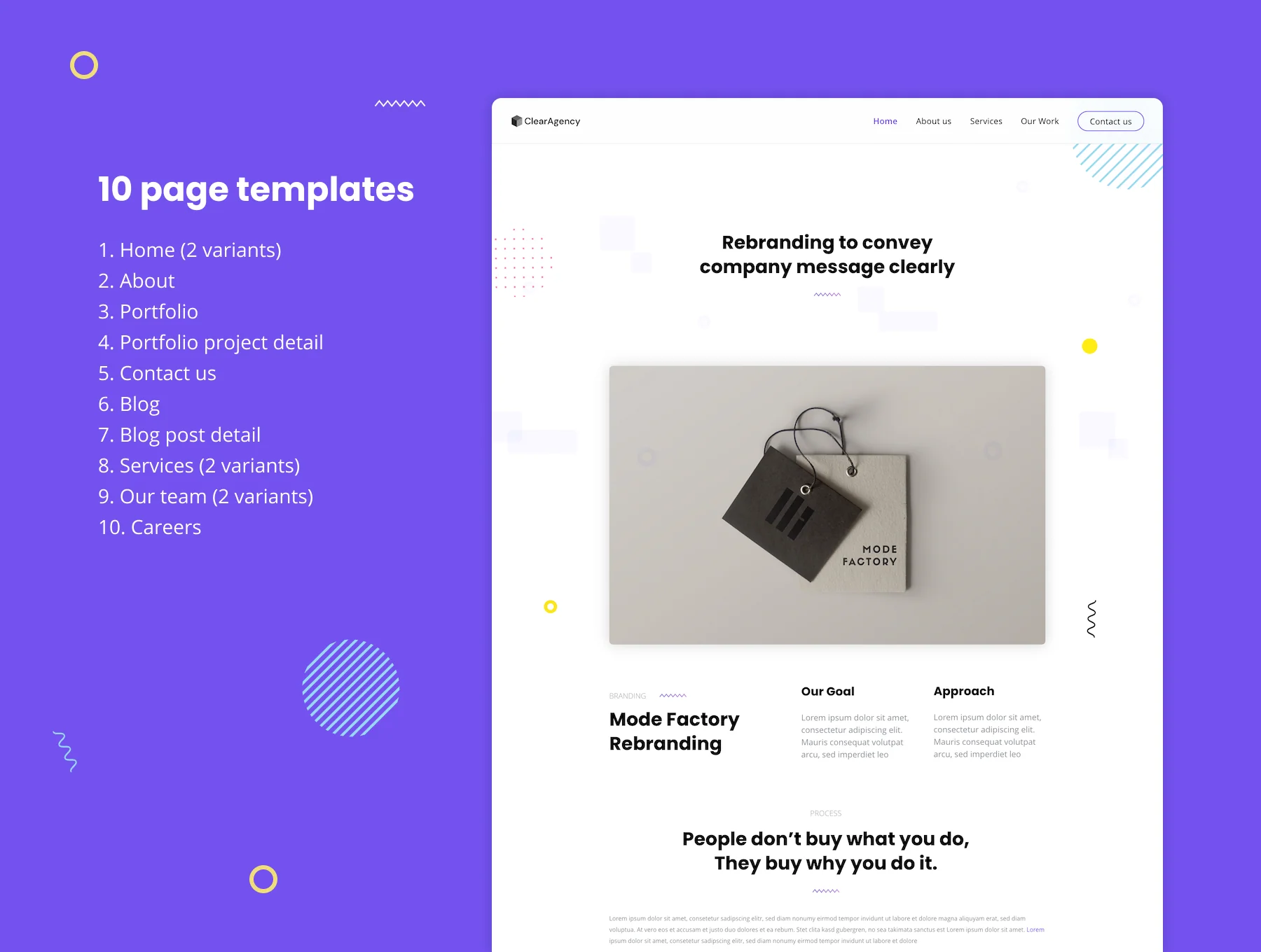 ClearAgency - Digital agency website template 2