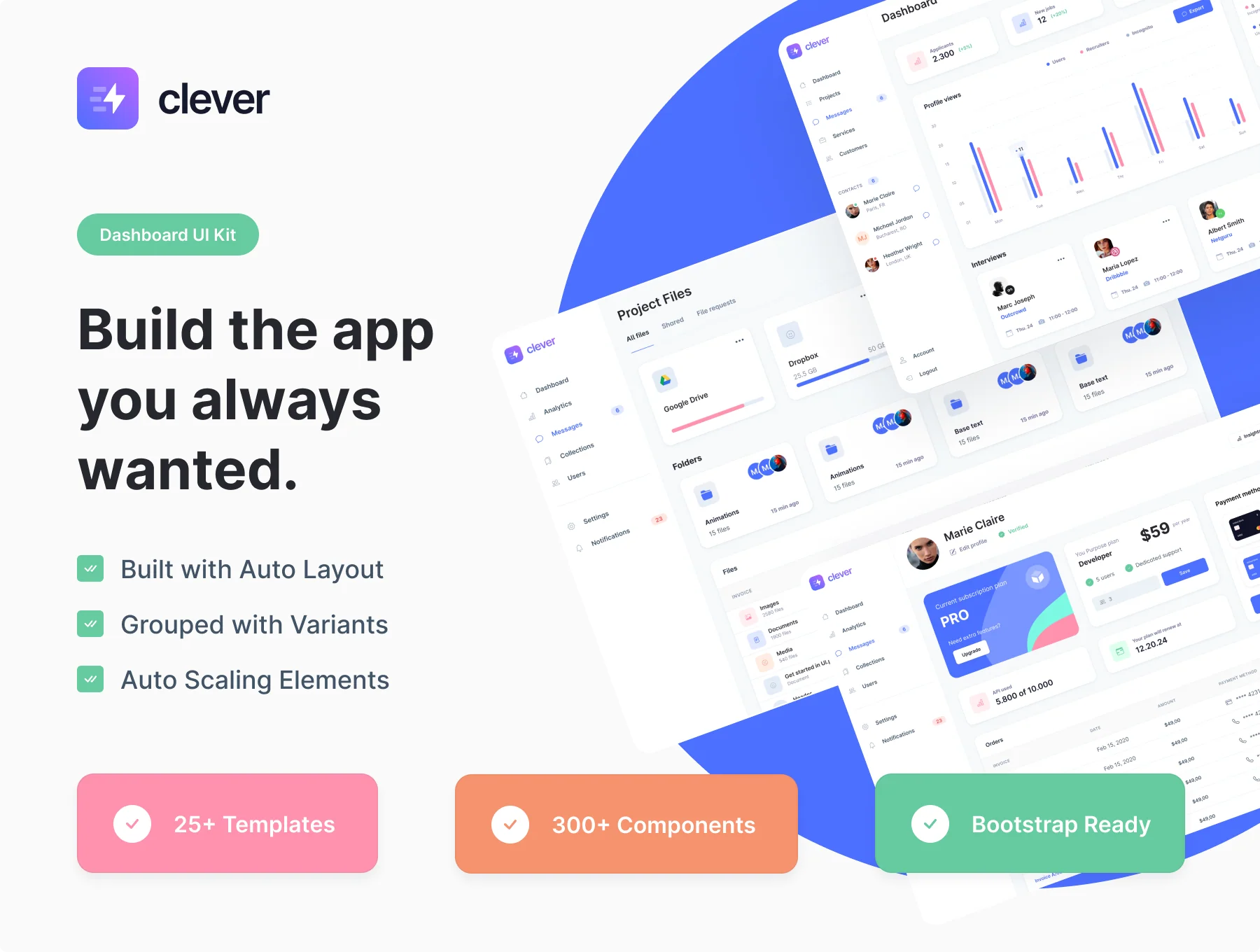 Clever – Dashboard UI Kit