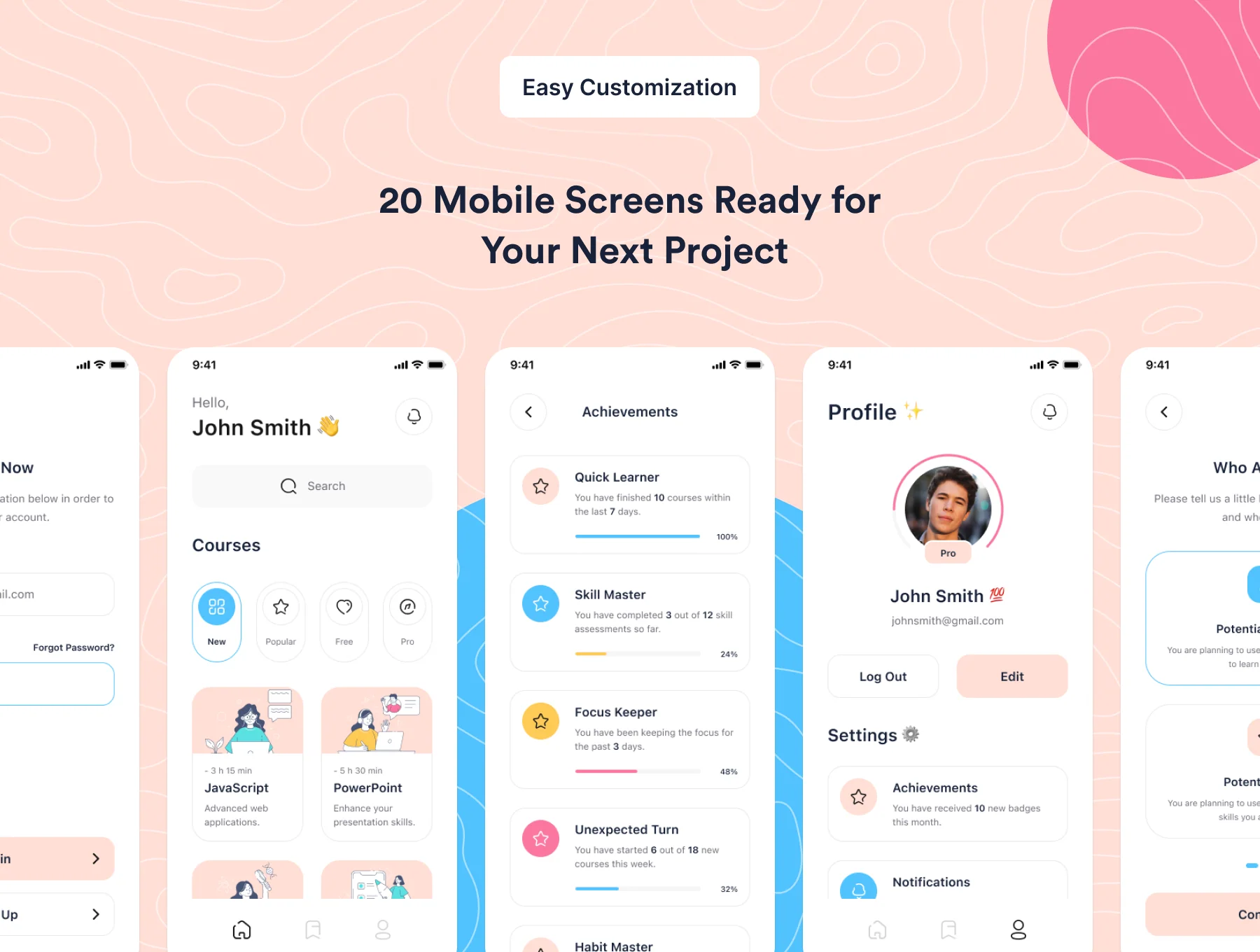Cleverly: Distance Learning UI Kit 7