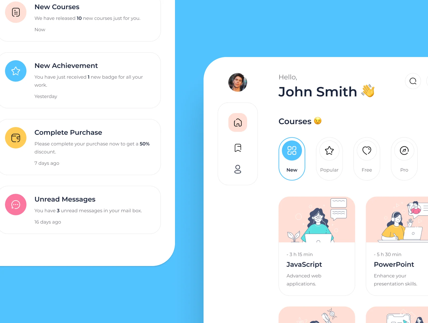 Cleverly: Distance Learning Web UI Kit 3