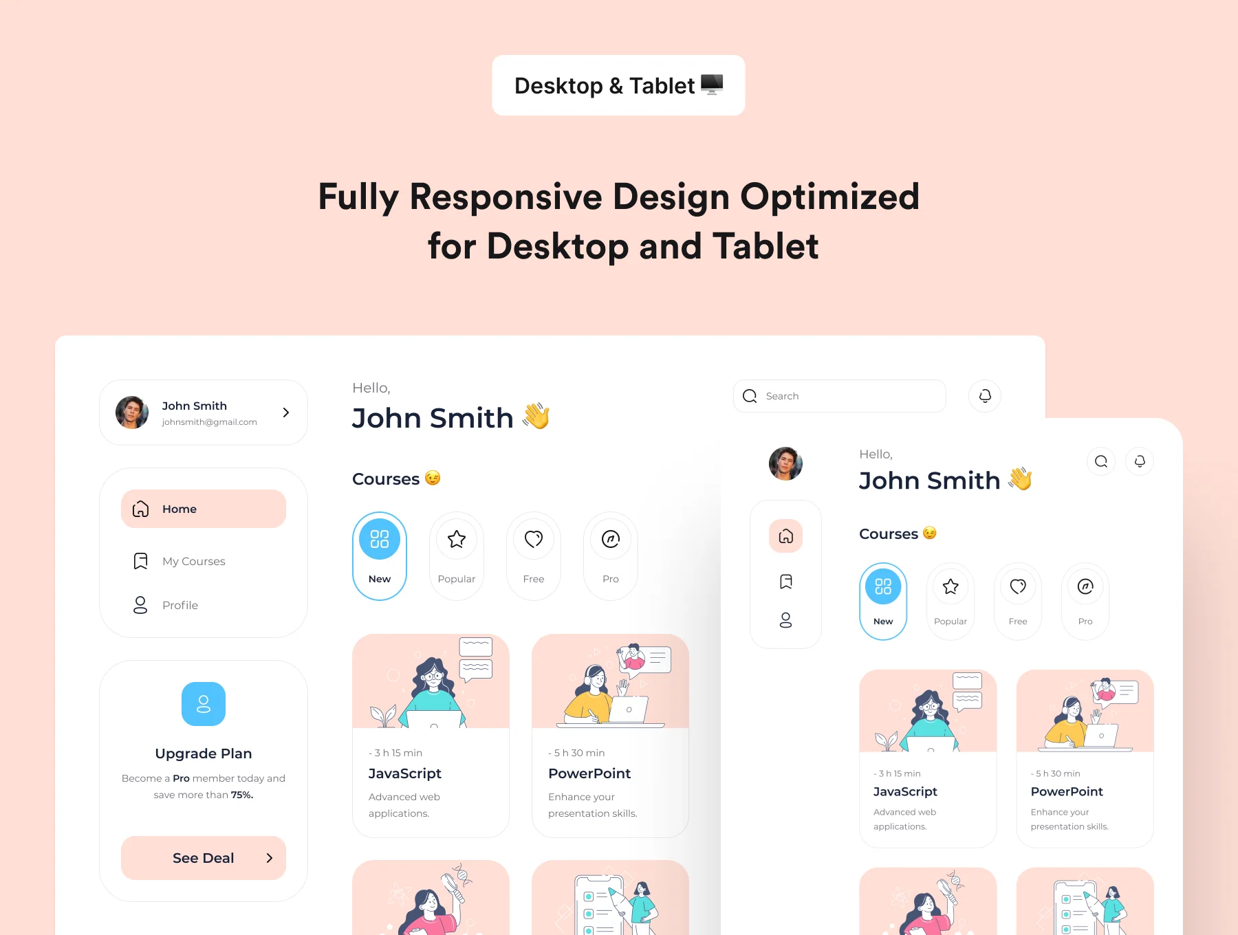 Cleverly: Distance Learning Web UI Kit 5