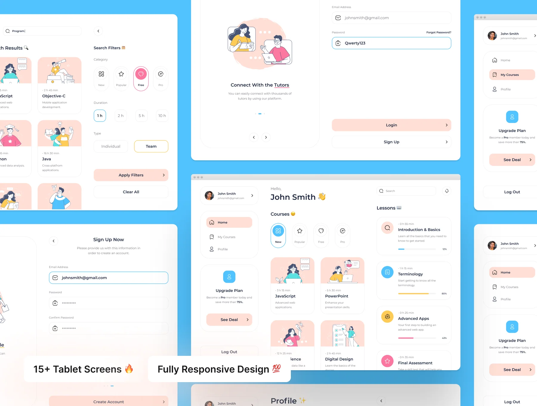 Cleverly: Distance Learning Web UI Kit 6