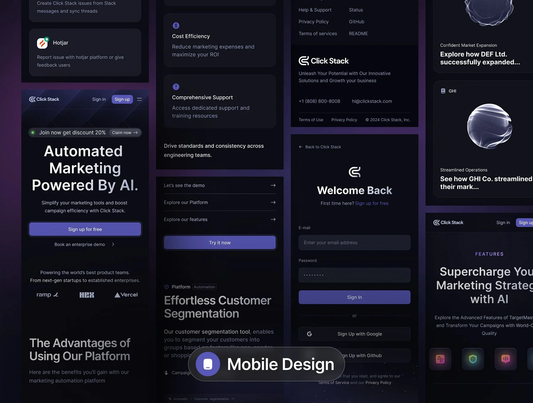 Click Stack - SaaS Web Templates 4