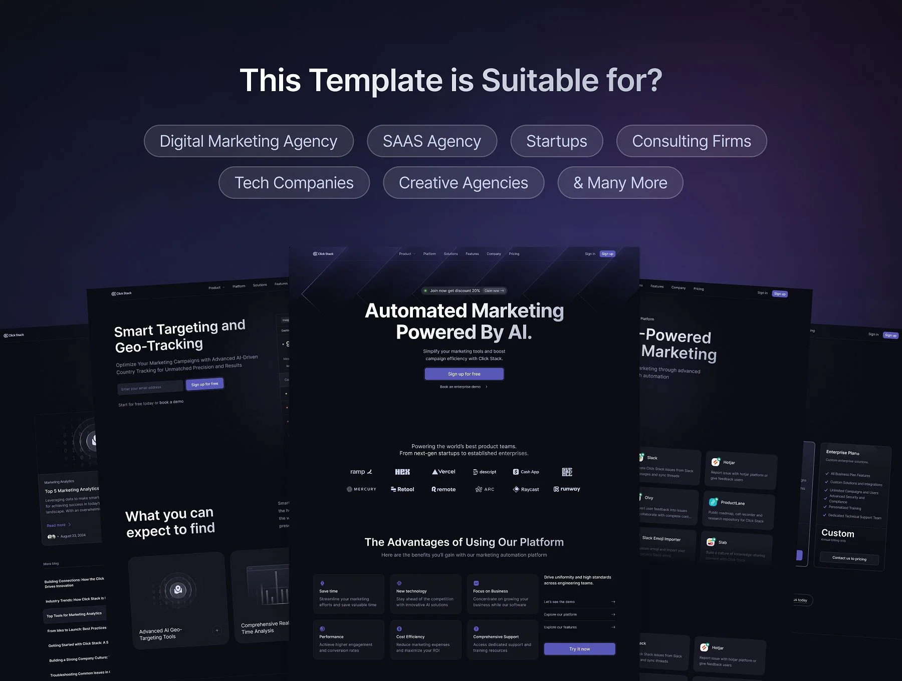 Click Stack - SaaS Web Templates 7