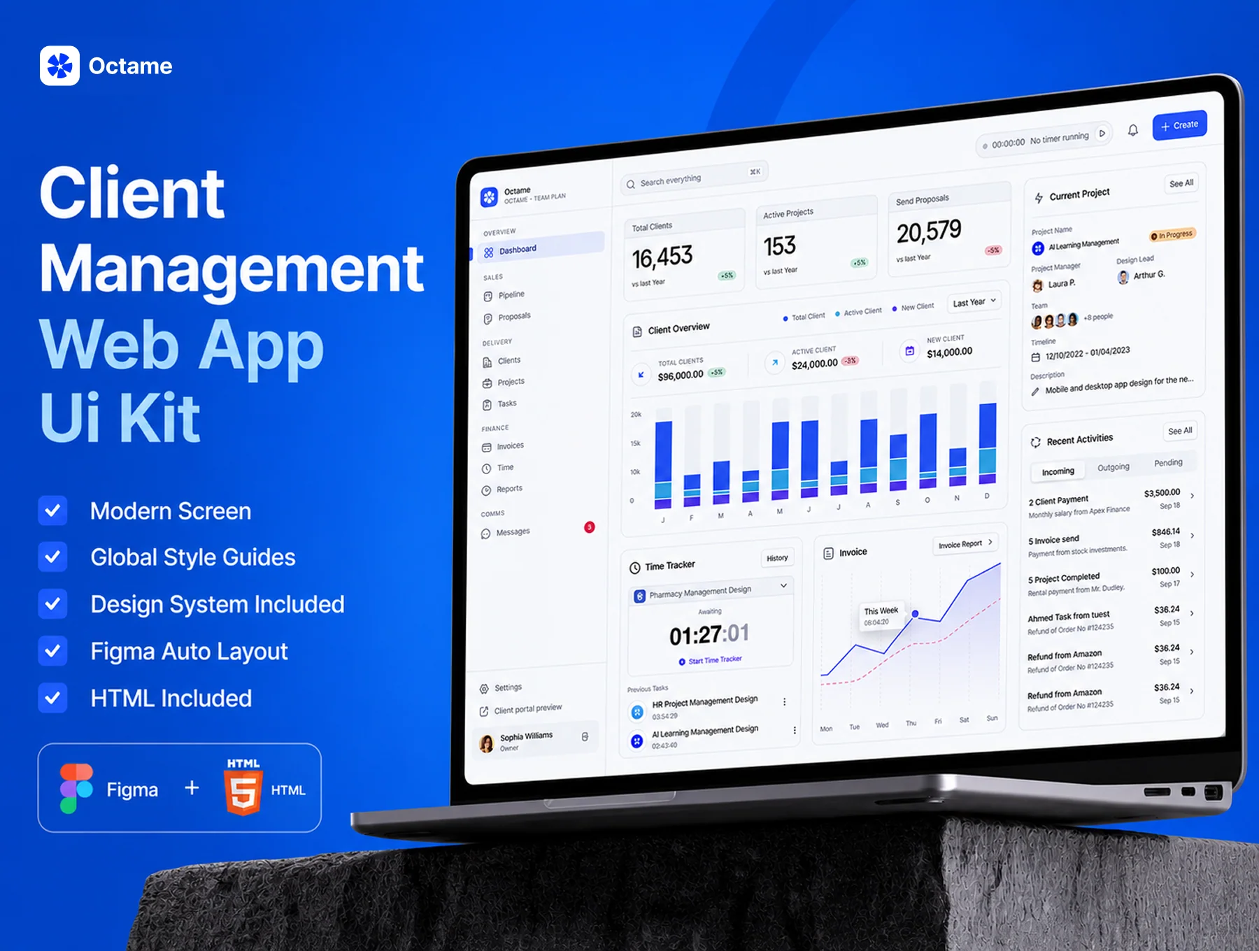 Client Management Web App UI Kit