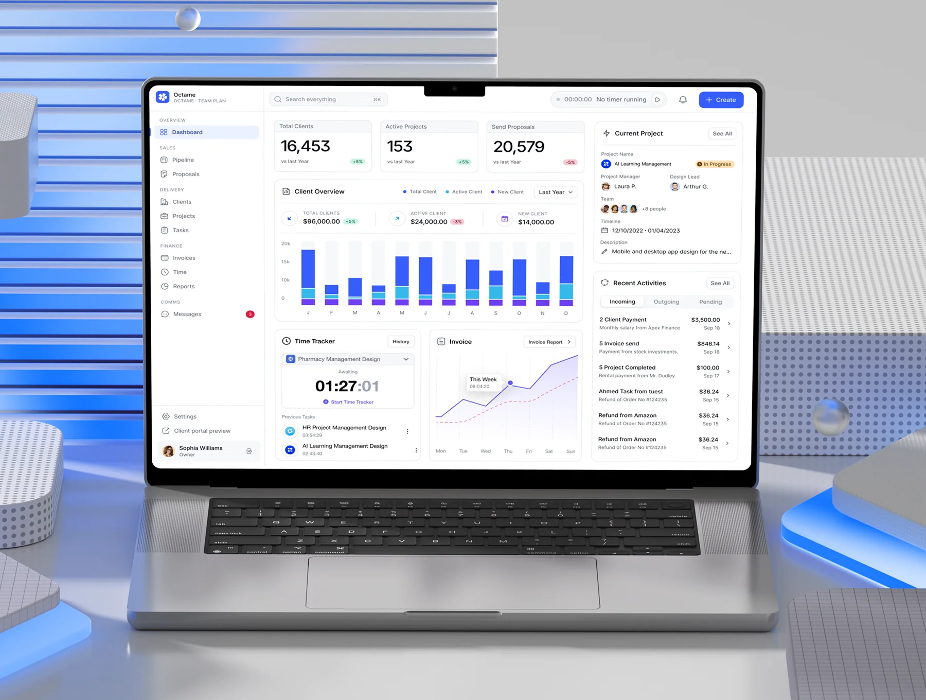Client Management Web App UI Kit 5