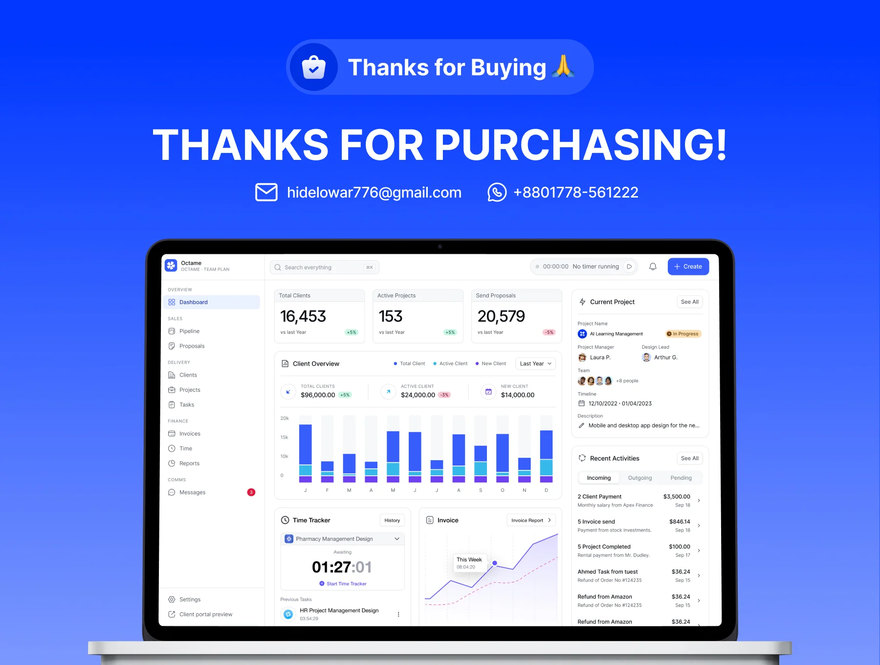 Client Management Web App UI Kit 6