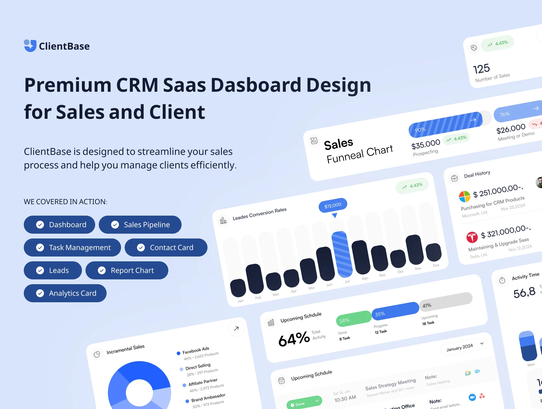ClientBase - CRM Dashboard UI Kit 2