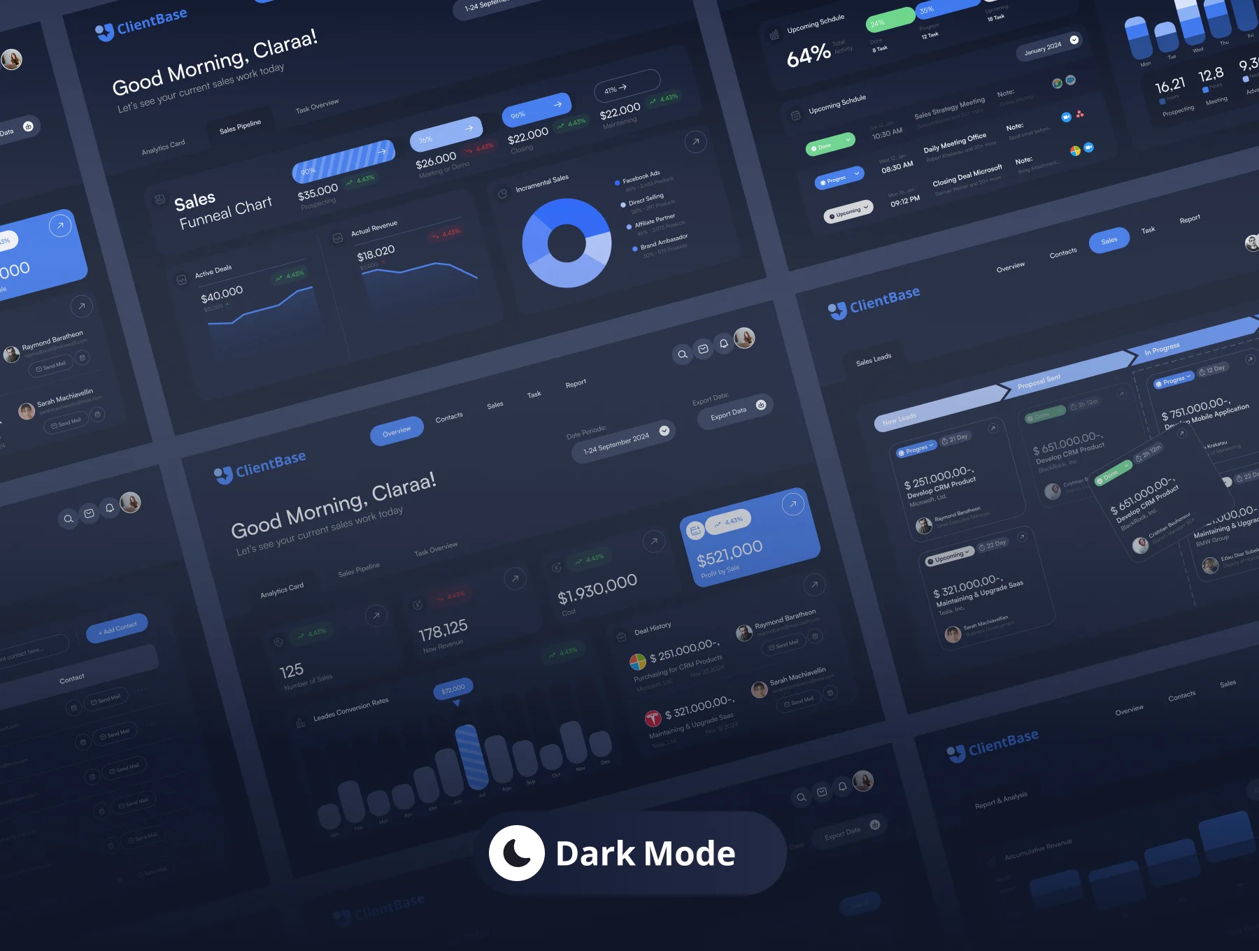 ClientBase - CRM Dashboard UI Kit 5