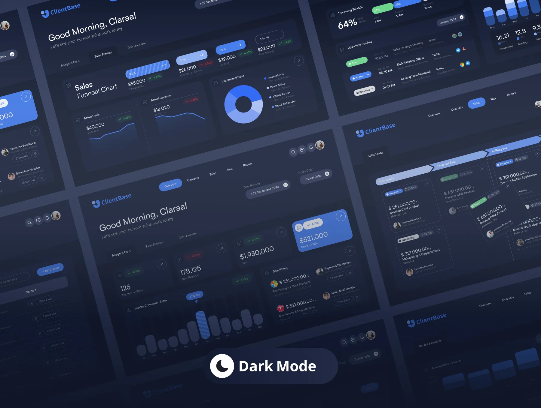 ClientBase - CRM Dashboard UI Kit 6