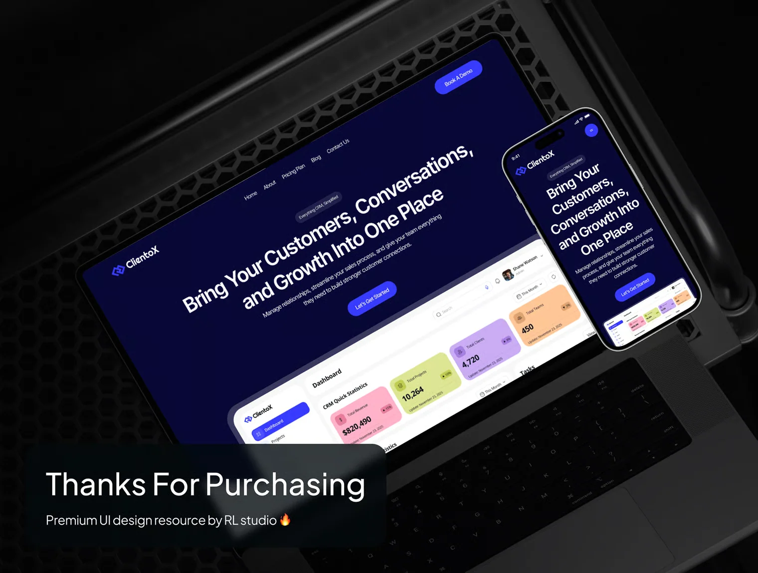 ClientoX - SaaS CRM Website UI Kit 10