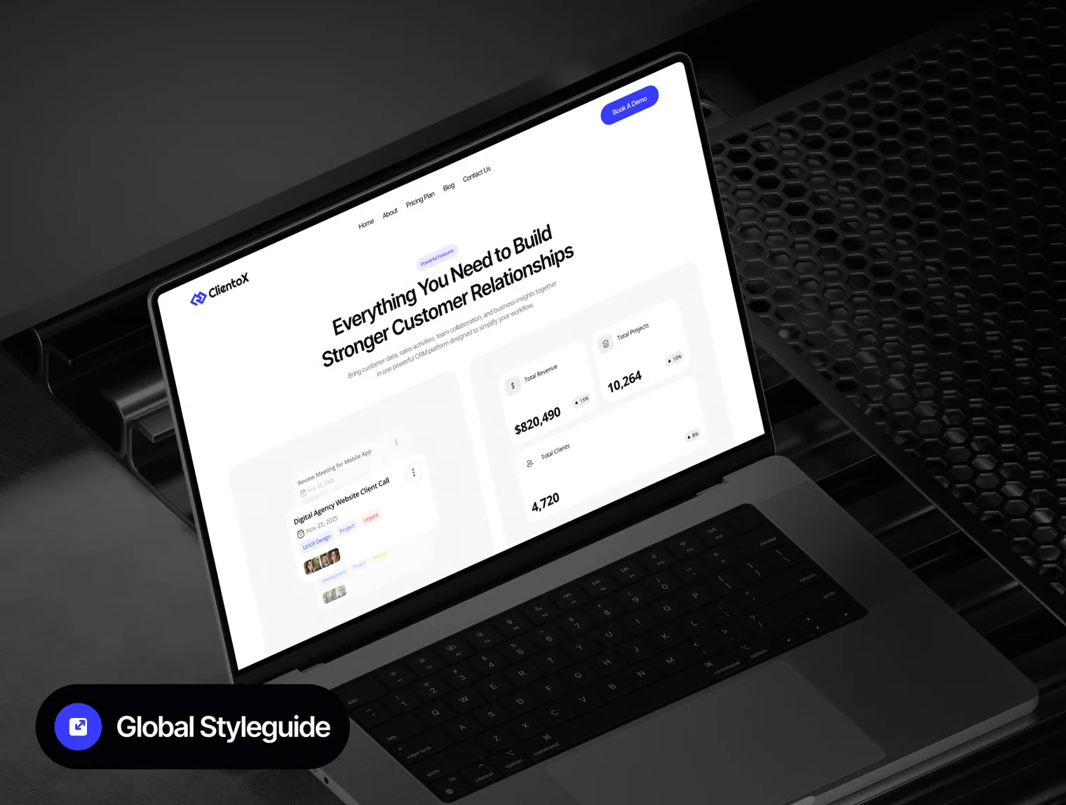 ClientoX - SaaS CRM Website UI Kit 6