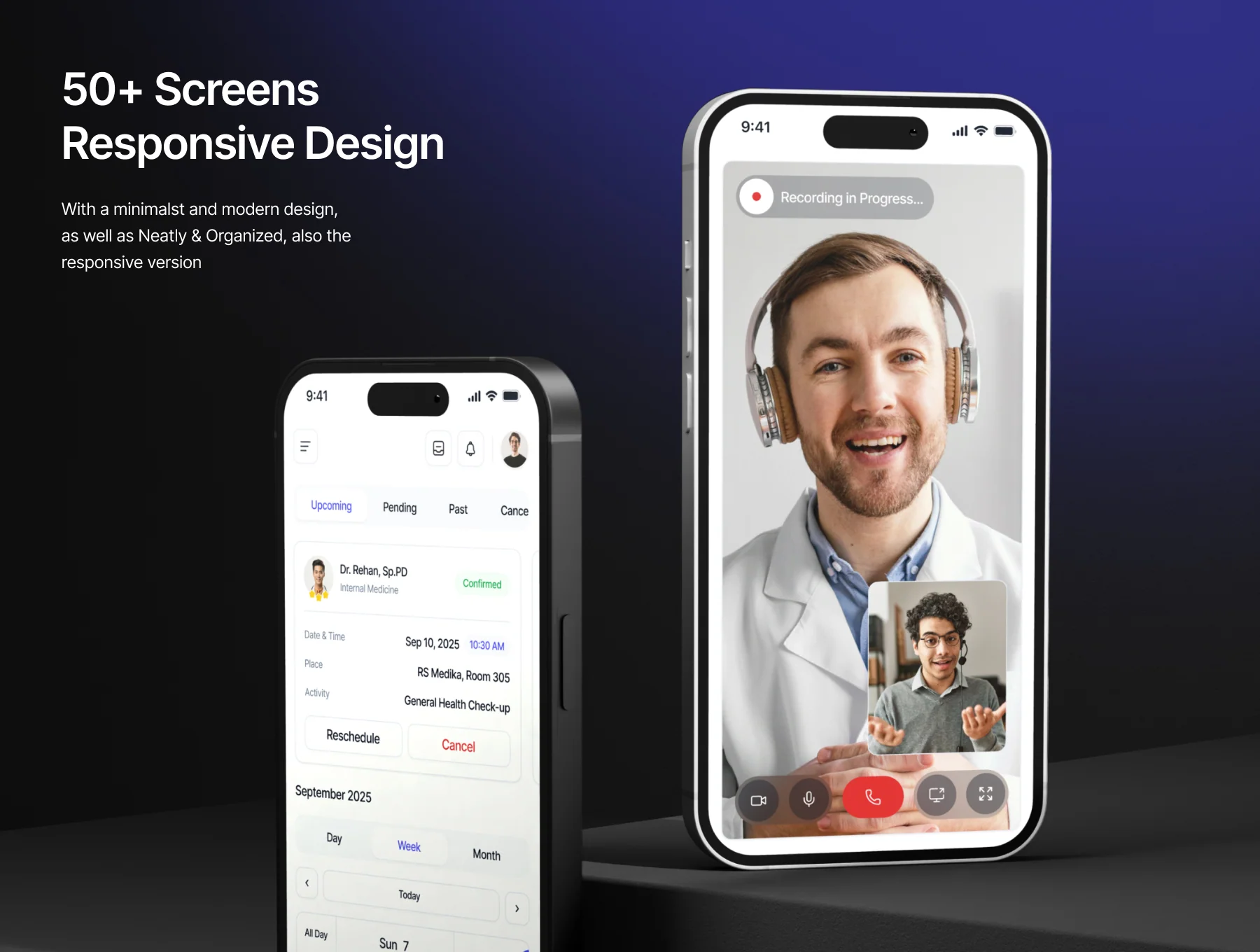 Clinexa – Telemedicine Dashboard UI Kit 6