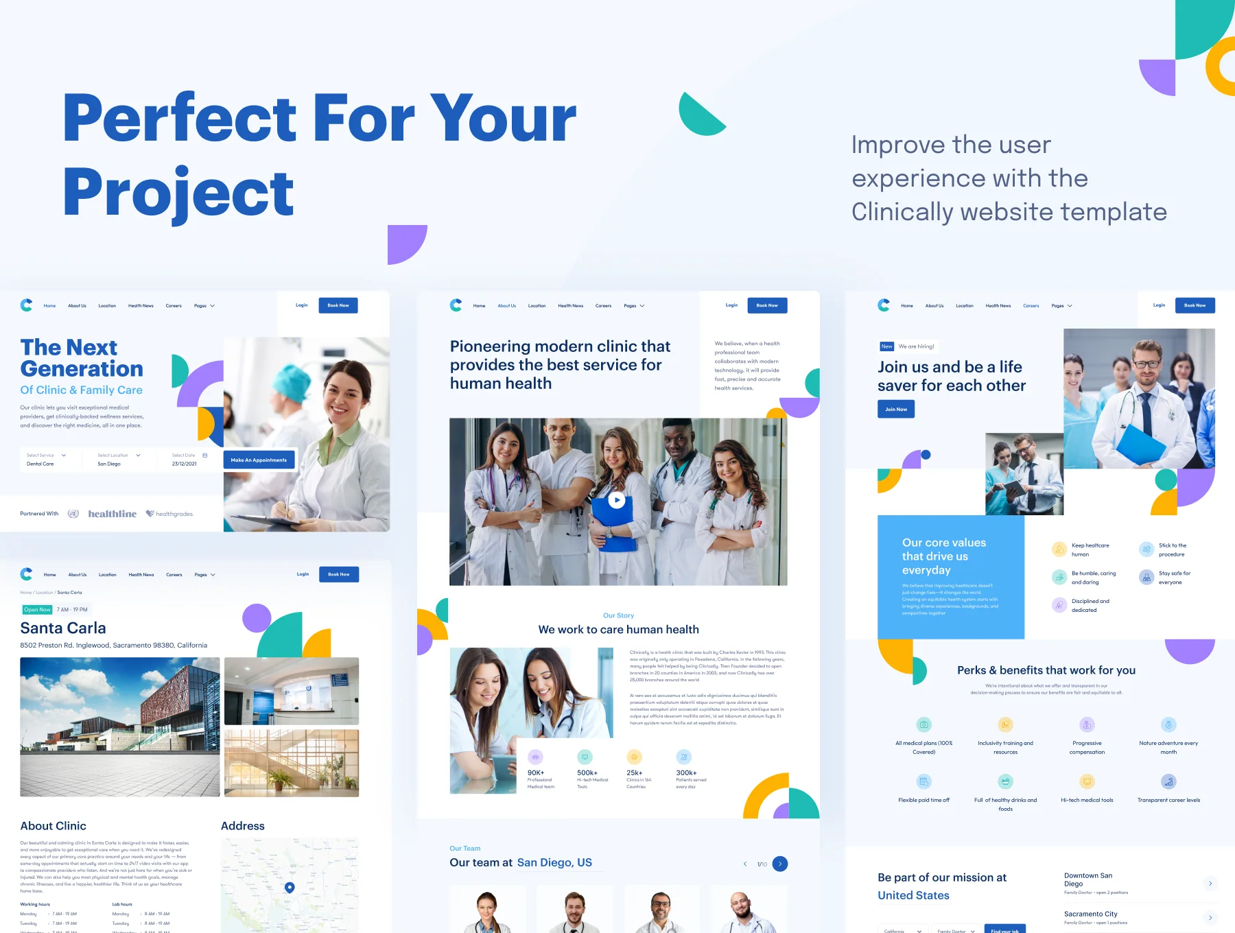 Clinically - Clinic and Hospital Website Template 2