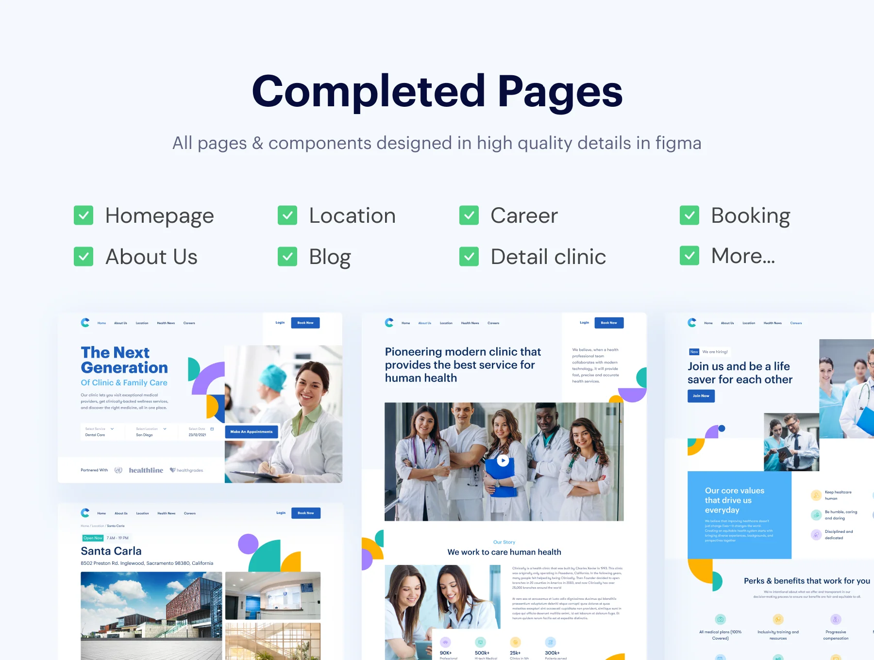 Clinically - Healthcare Web UI Design Kit 8