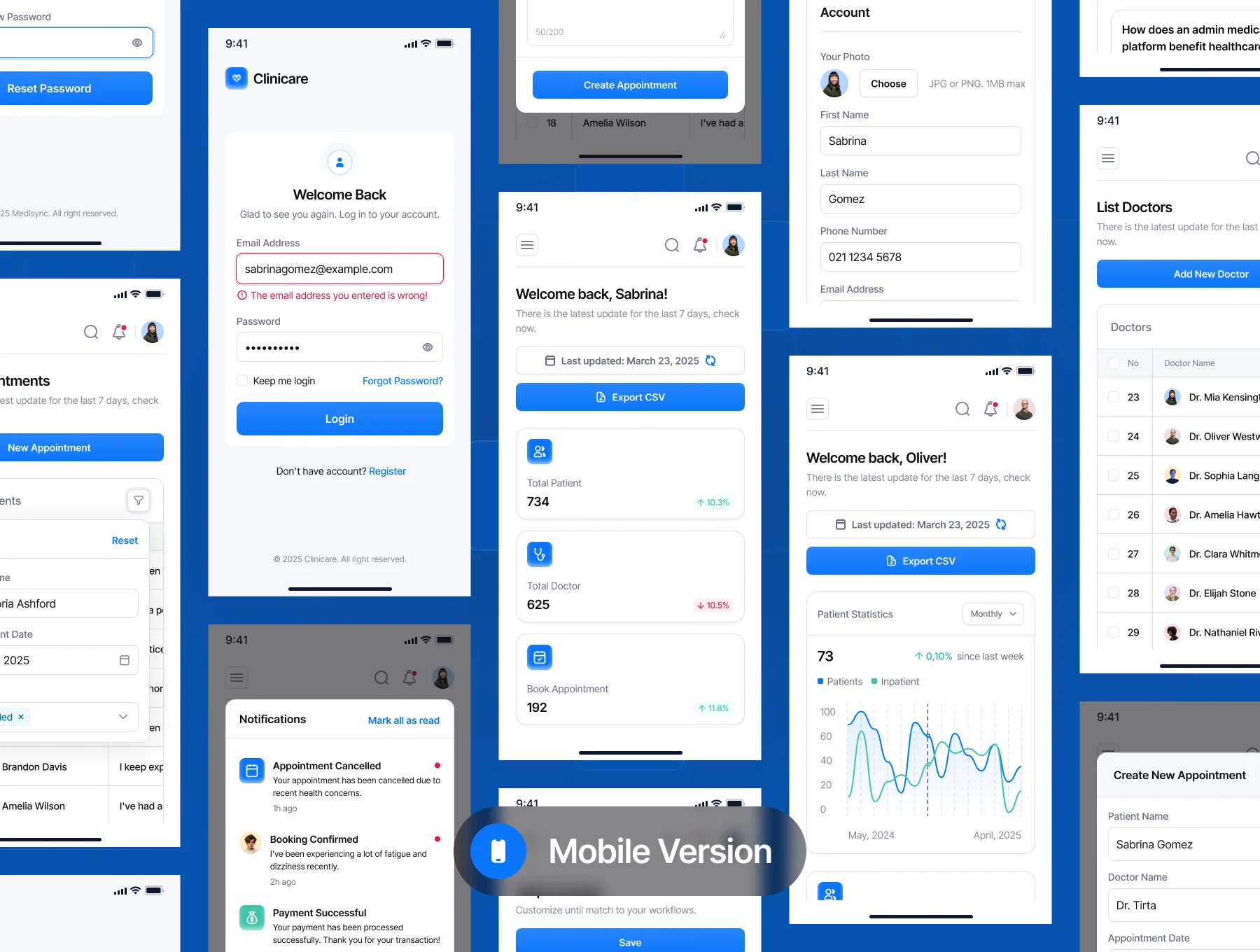 Clinicare - Hospital Management Dashboard UI Kit 6