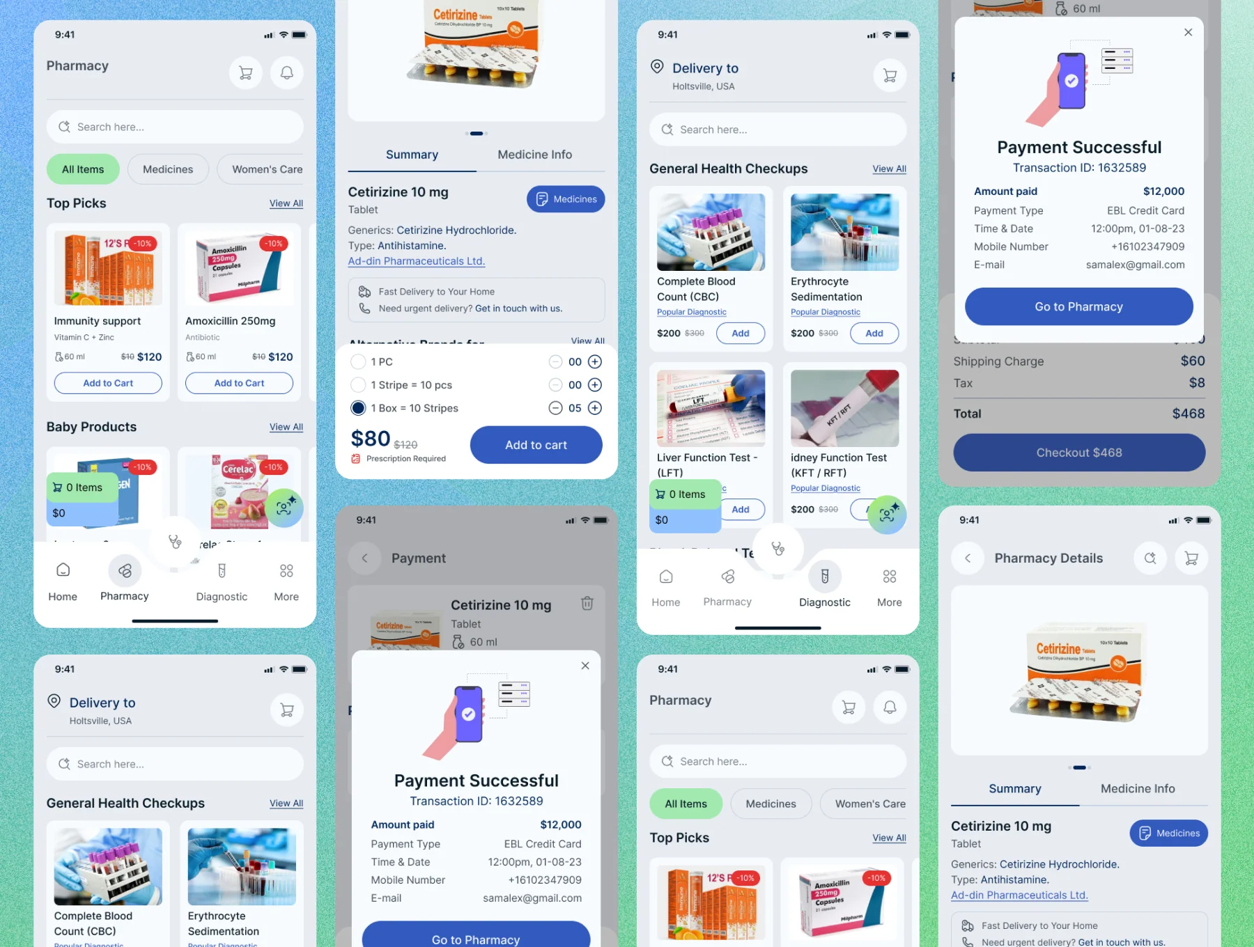 CliniRise – AI Healthcare & Wellness Assistant Mobile App UI Kit 5