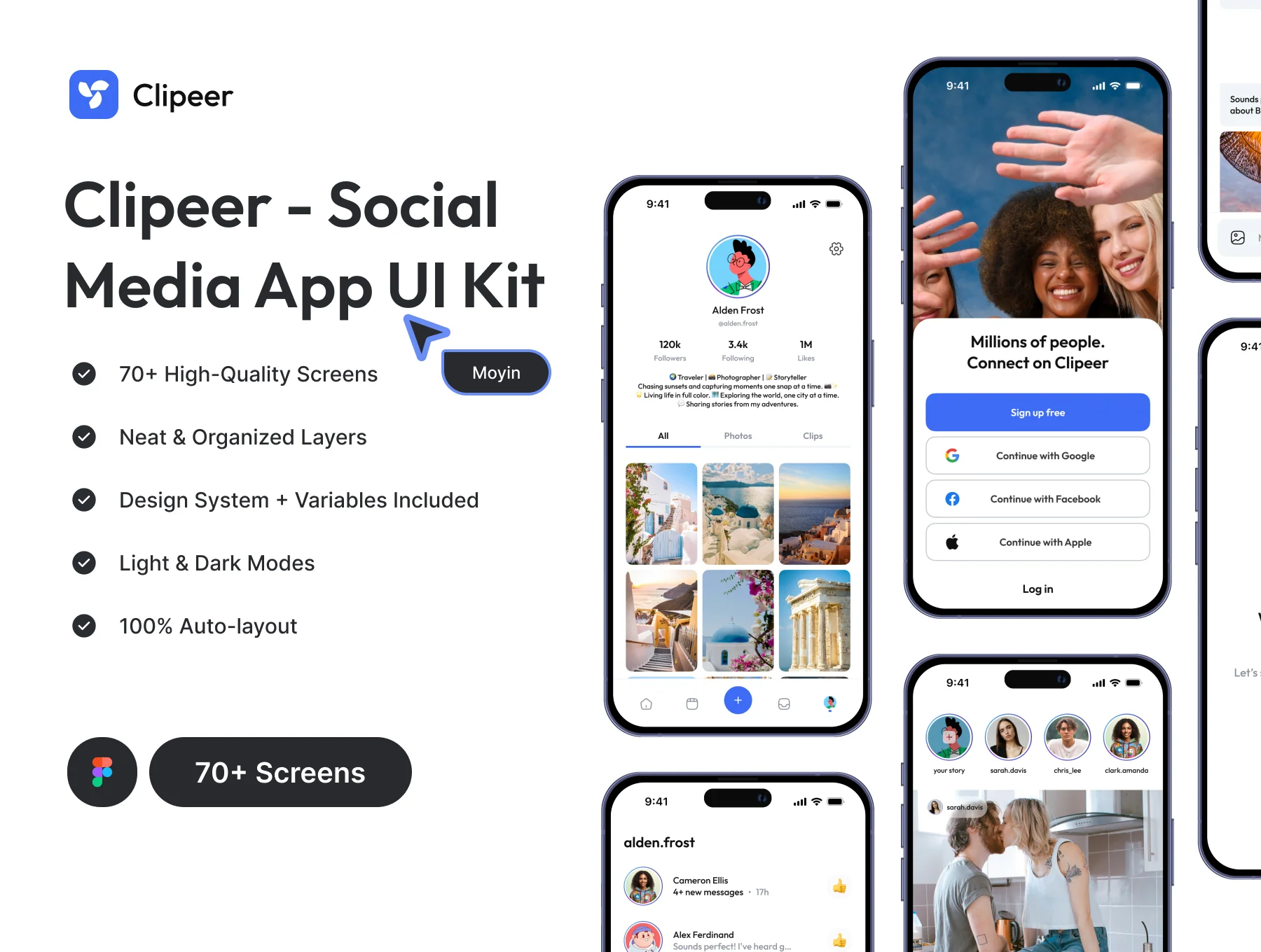 Clipeer: Social Media App UI Kit