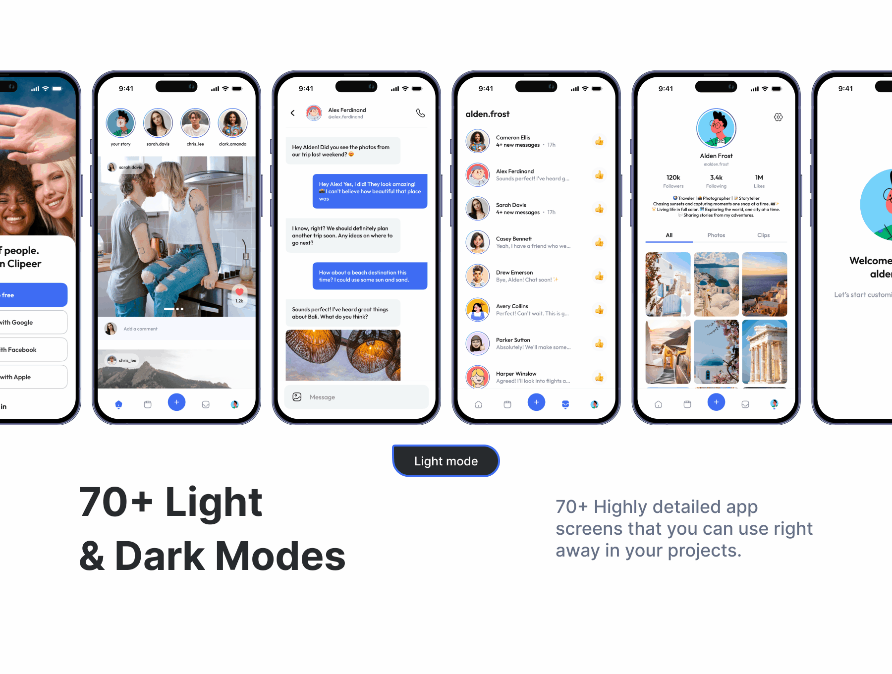 Clipeer: Social Media App UI Kit 3