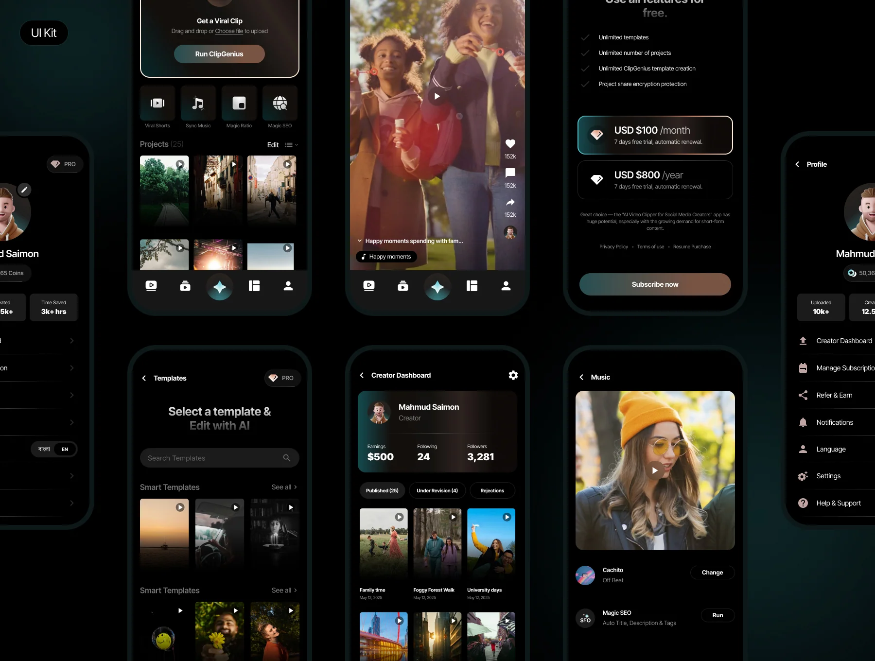 ClipGenius - AI Viral Clip Editor & Shorts Platform 4