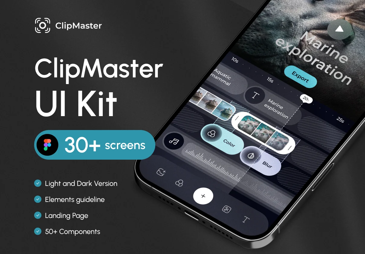 ClipMaster - Video editor App & Landing Page