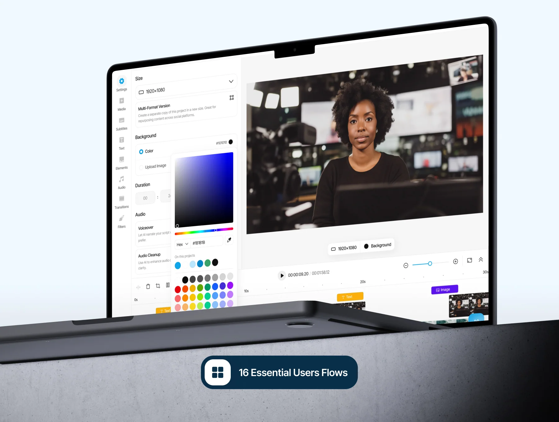 Clipo - AI for Video Editor Web App UI Kit 5