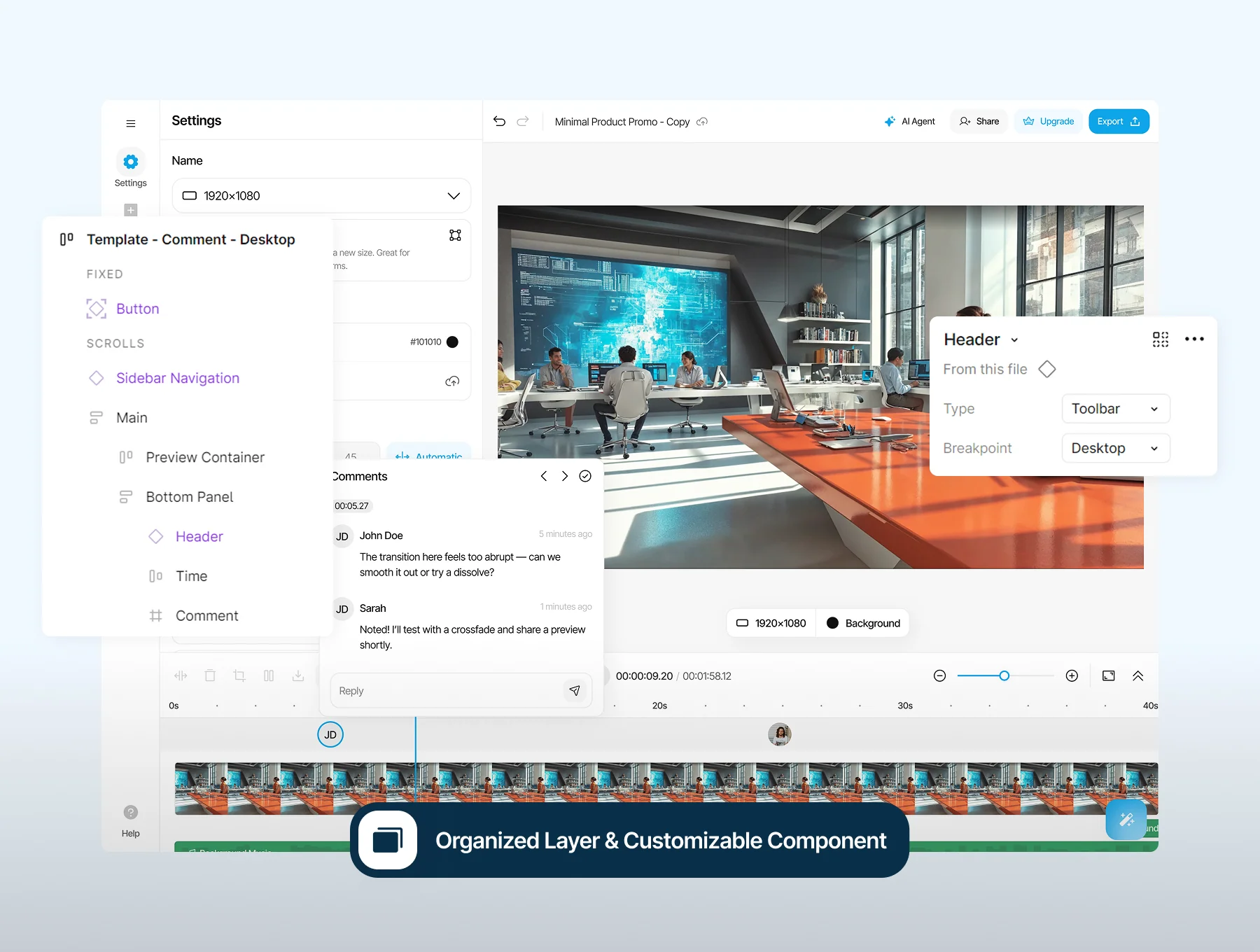 Clipo - AI for Video Editor Web App UI Kit 6
